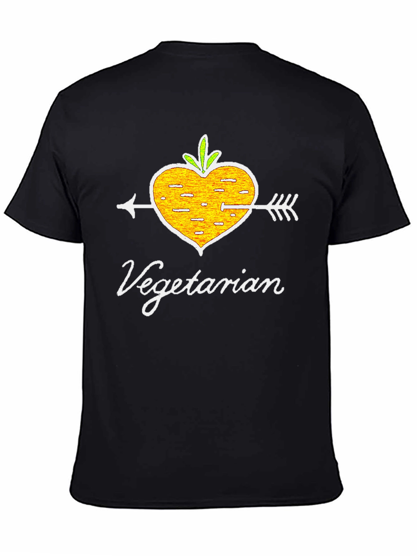 Vegetarian Heart Arrow T-Shirt - Vegan Lifestyle Tee