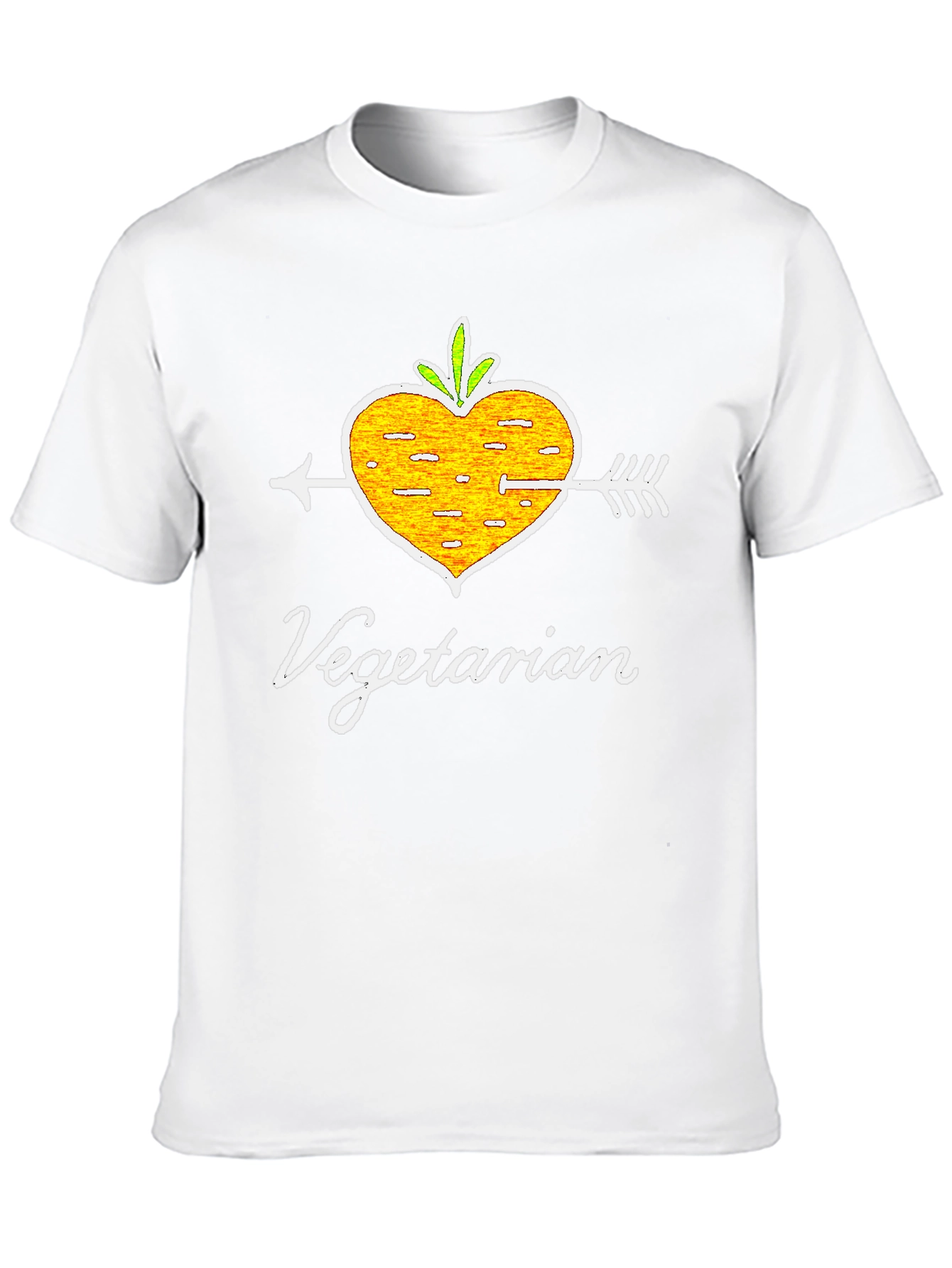 Vegetarian Heart Arrow T-Shirt - Vegan Lifestyle Tee