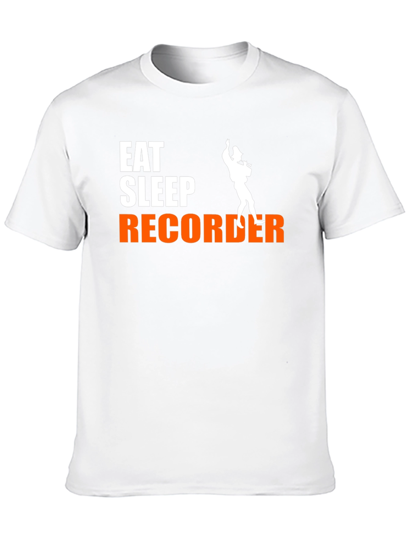 Eat Sleep Recorder Black Graphic Tee