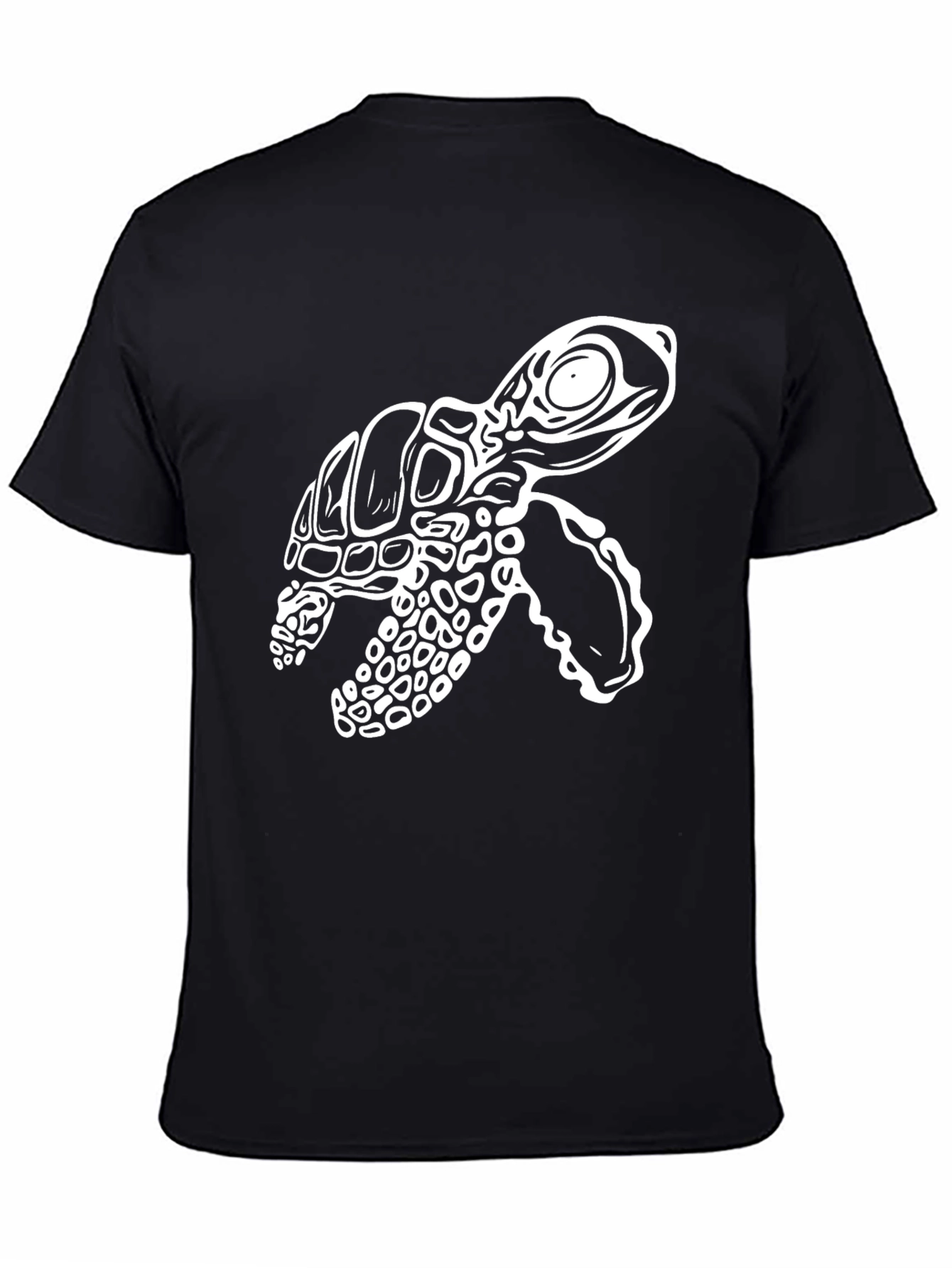 Turtle Graphic Tee - Stylish Black T-Shirt