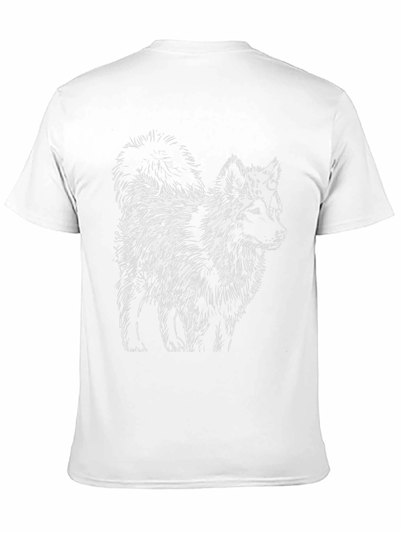 Black T-Shirt with Fox Graphic