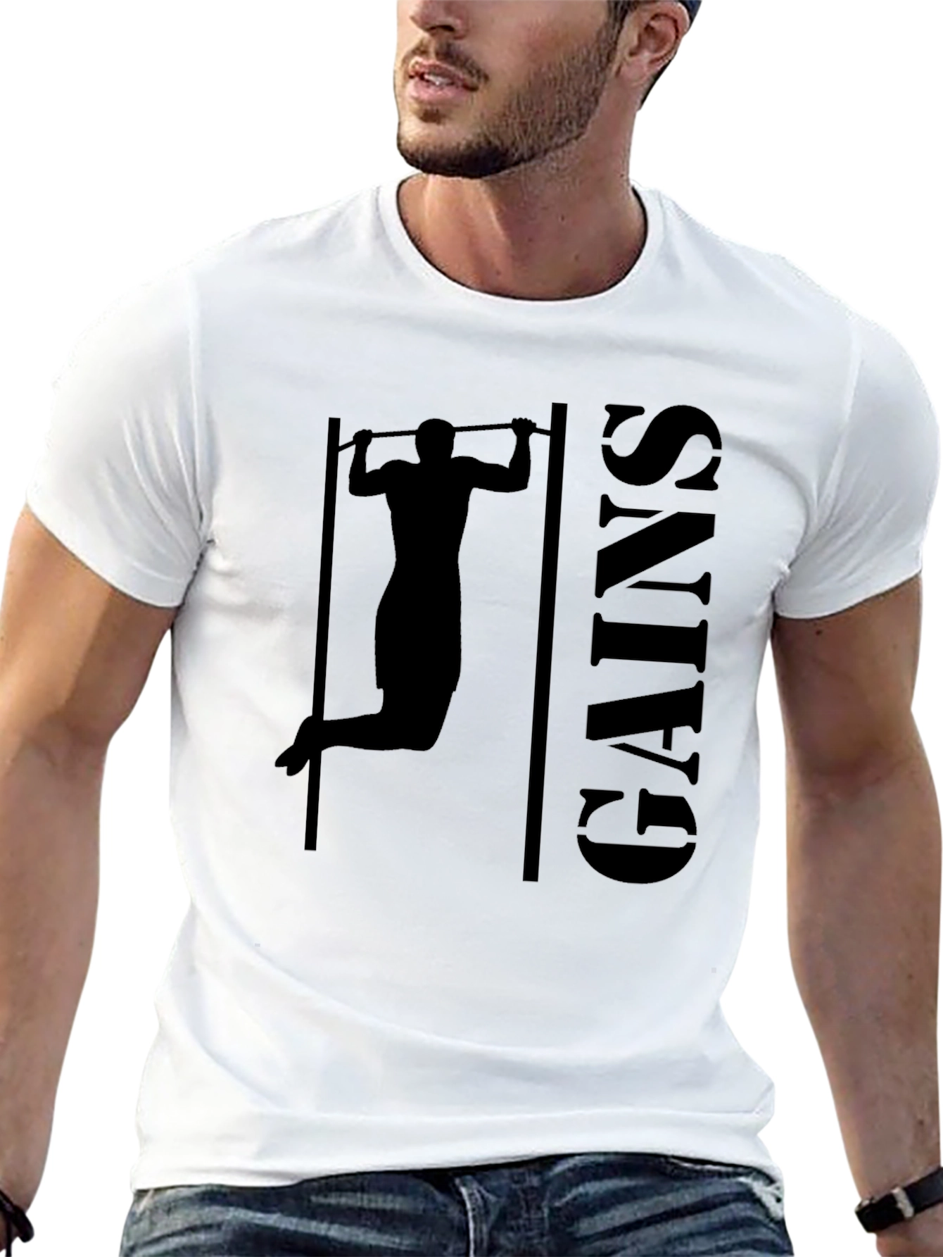 Gains Pull-Up Graphic T-Shirt