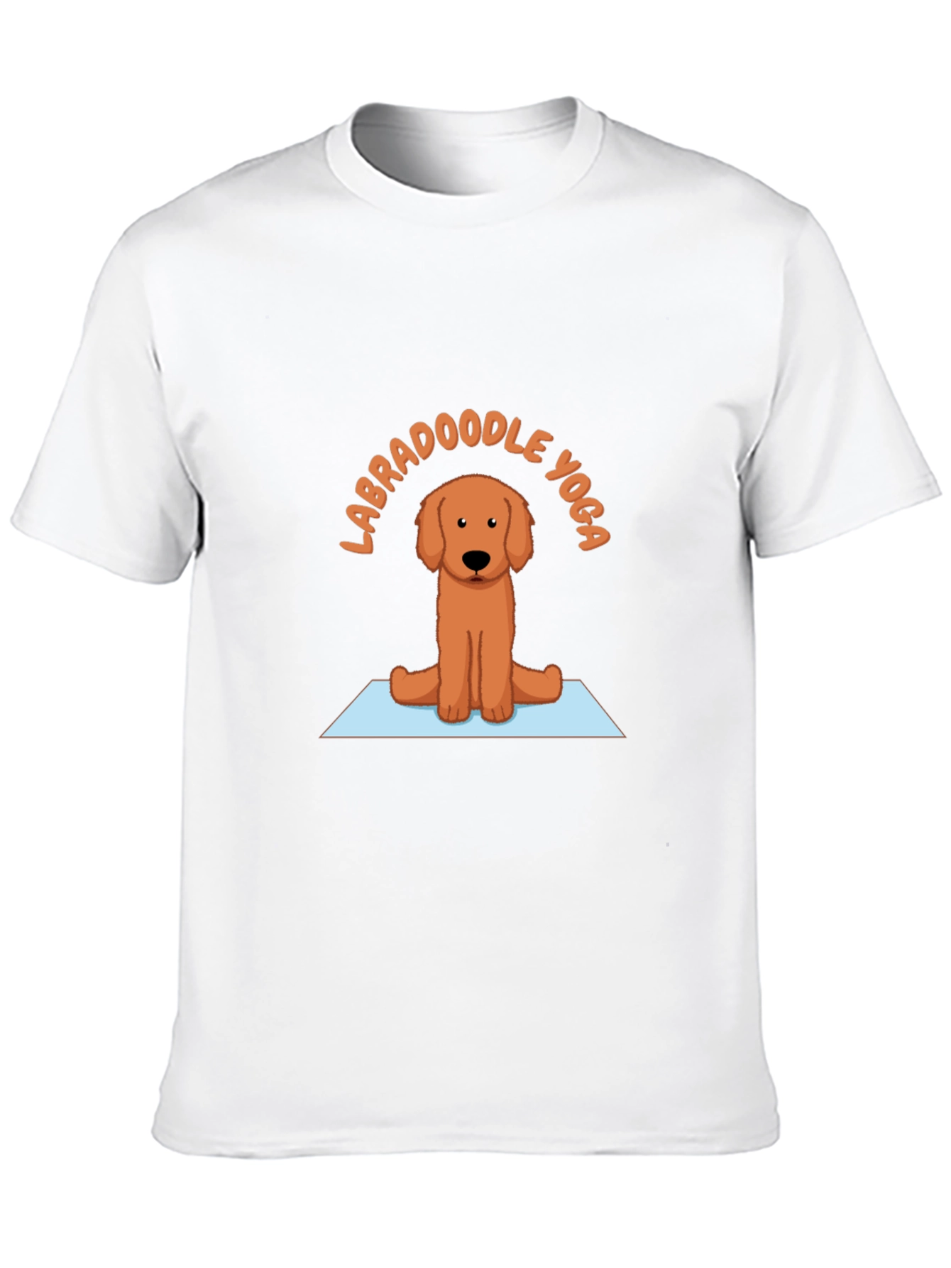 Labradoodle Yoga T-Shirt - Meditating Dog Tee