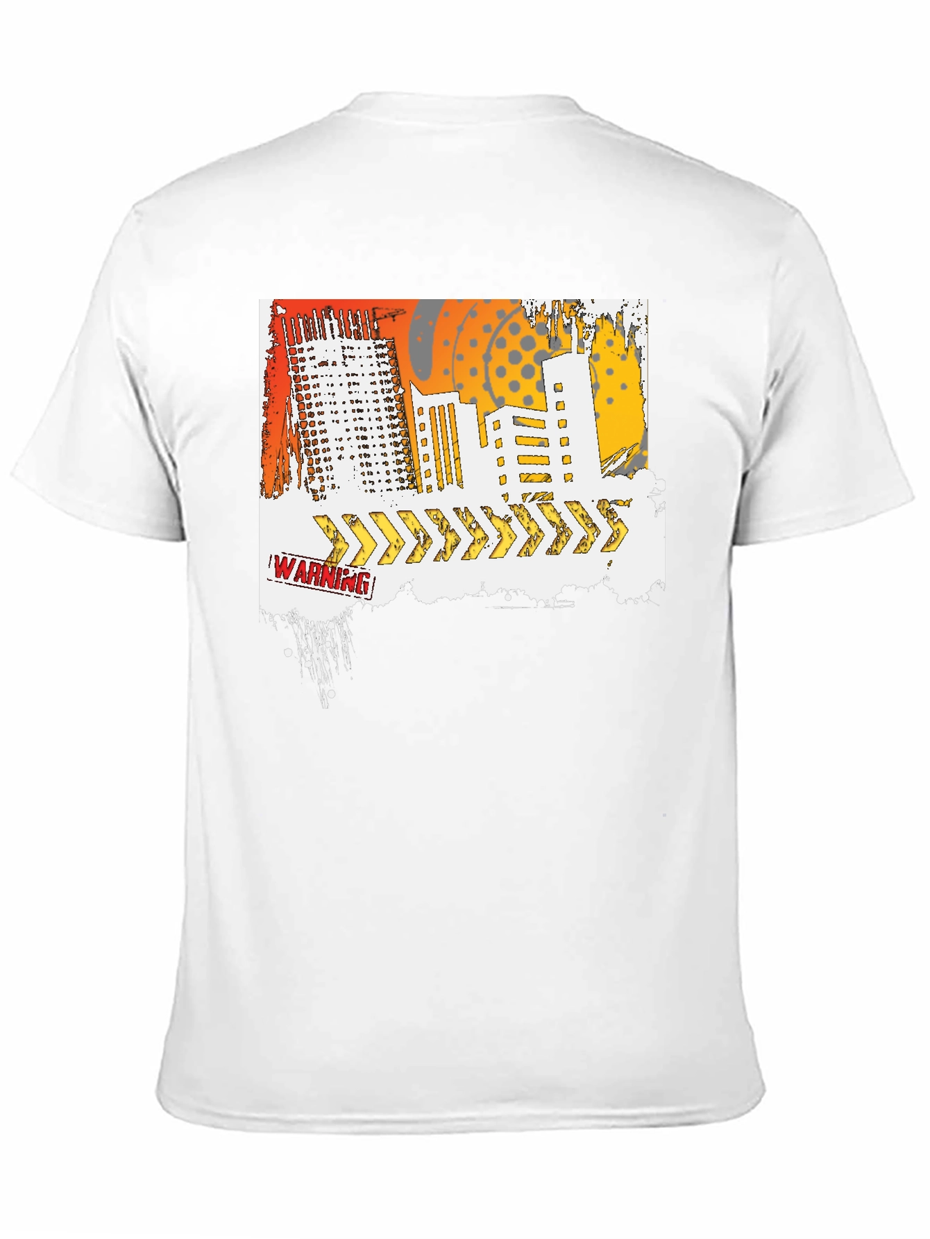 Urban Warning Graphic T-Shirt - Modern Streetwear Tee