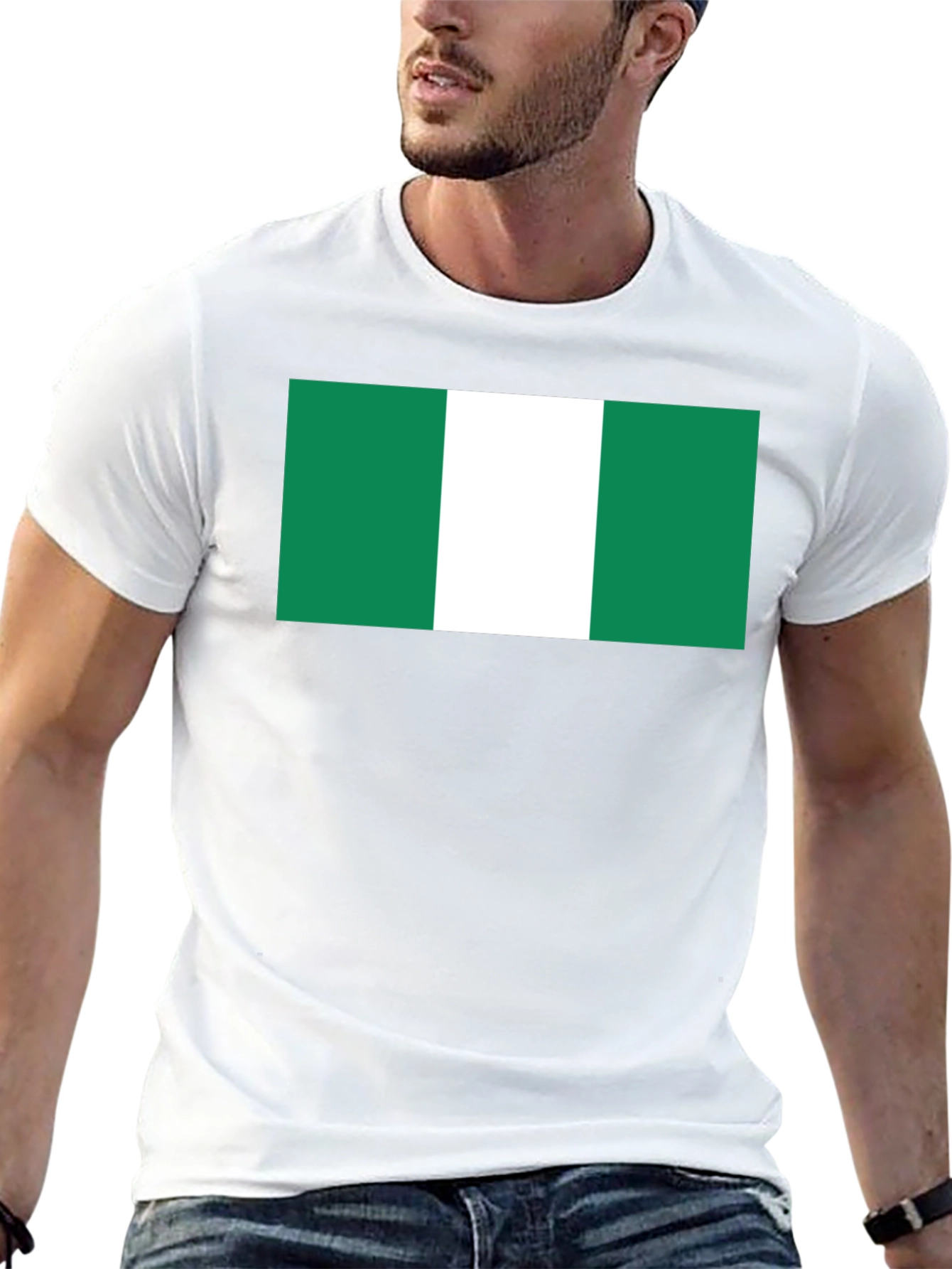 Nigeria Flag T-Shirt - Green & White Pride Tee