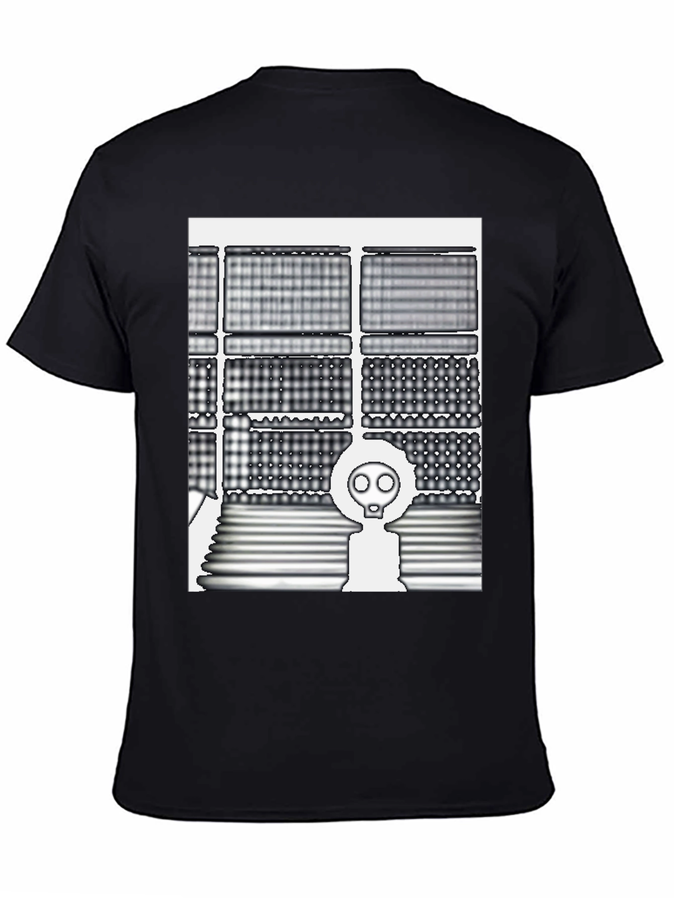 Trendy Graphic Tee - Gas Mask Design
