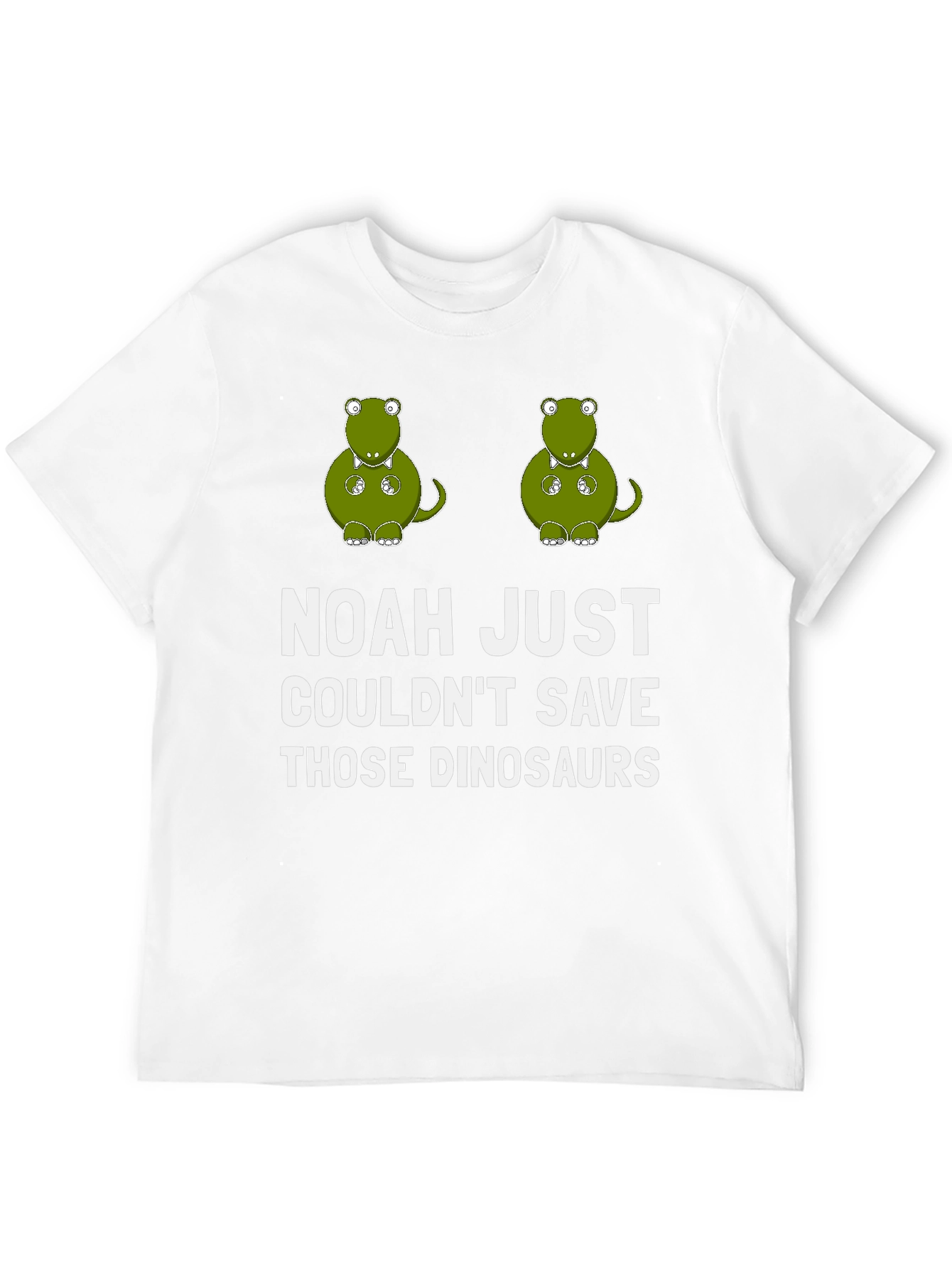 Funny Dinosaur T-Shirt - Noahs Ark Humor Tee