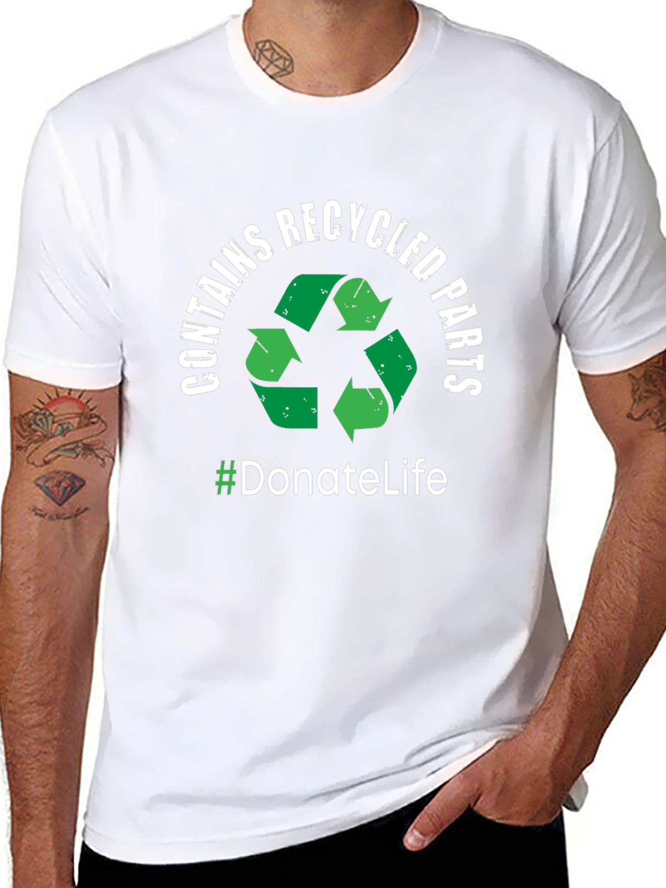 Donate Life Recycled Parts Graphic T-Shirt