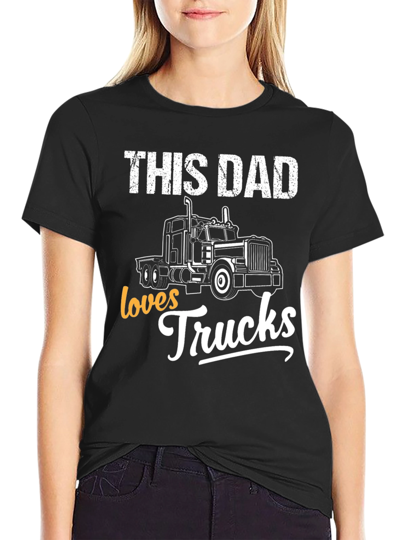 This Dad Loves Trucks T-Shirt - Fathers Day Gift