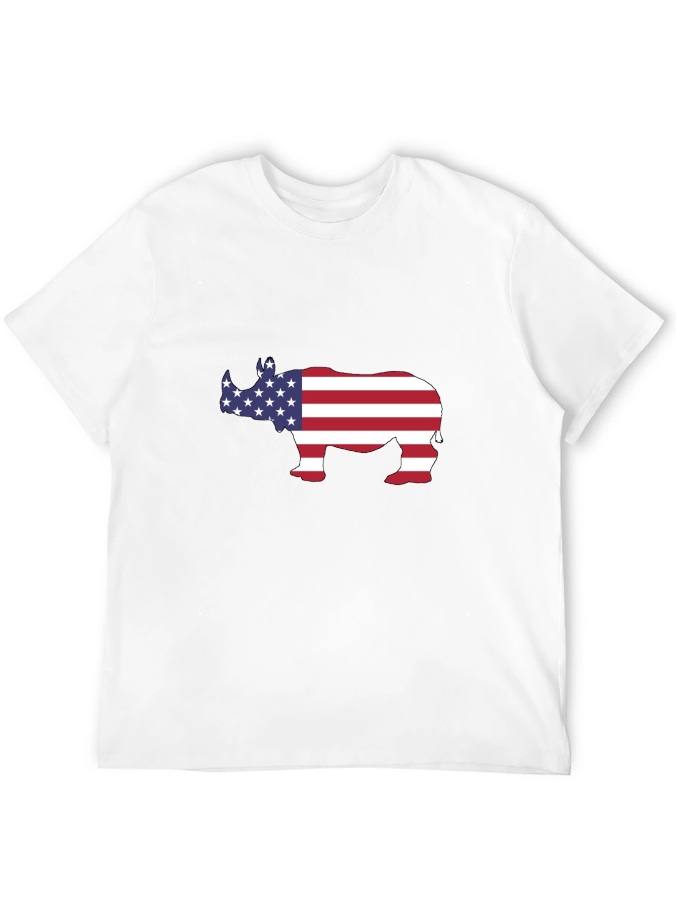 American Rhino T-Shirt - Patriotic Design