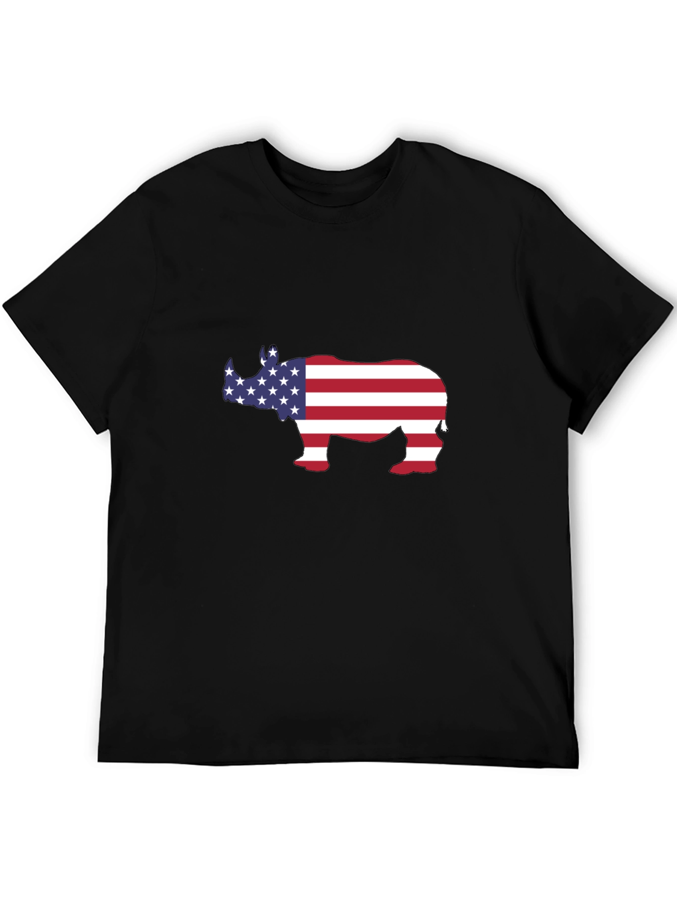 American Rhino T-Shirt - Patriotic Design