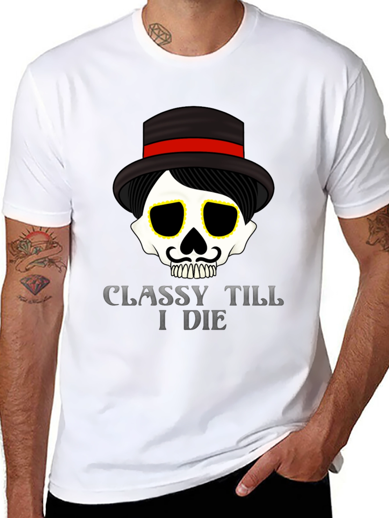Classy Till I Die Graphic Tee - Black