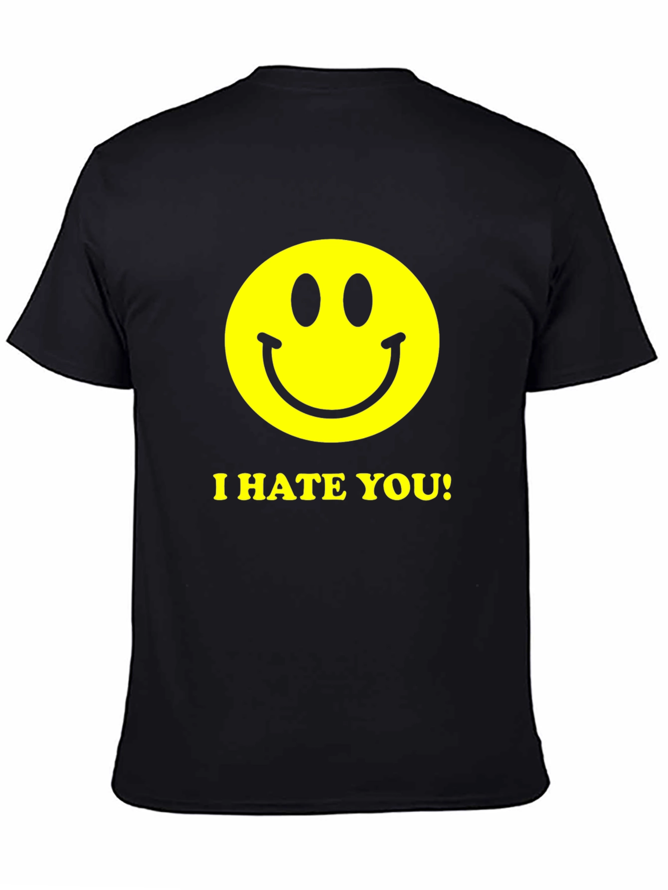 I Hate You Smiley Face Graphic T-Shirt