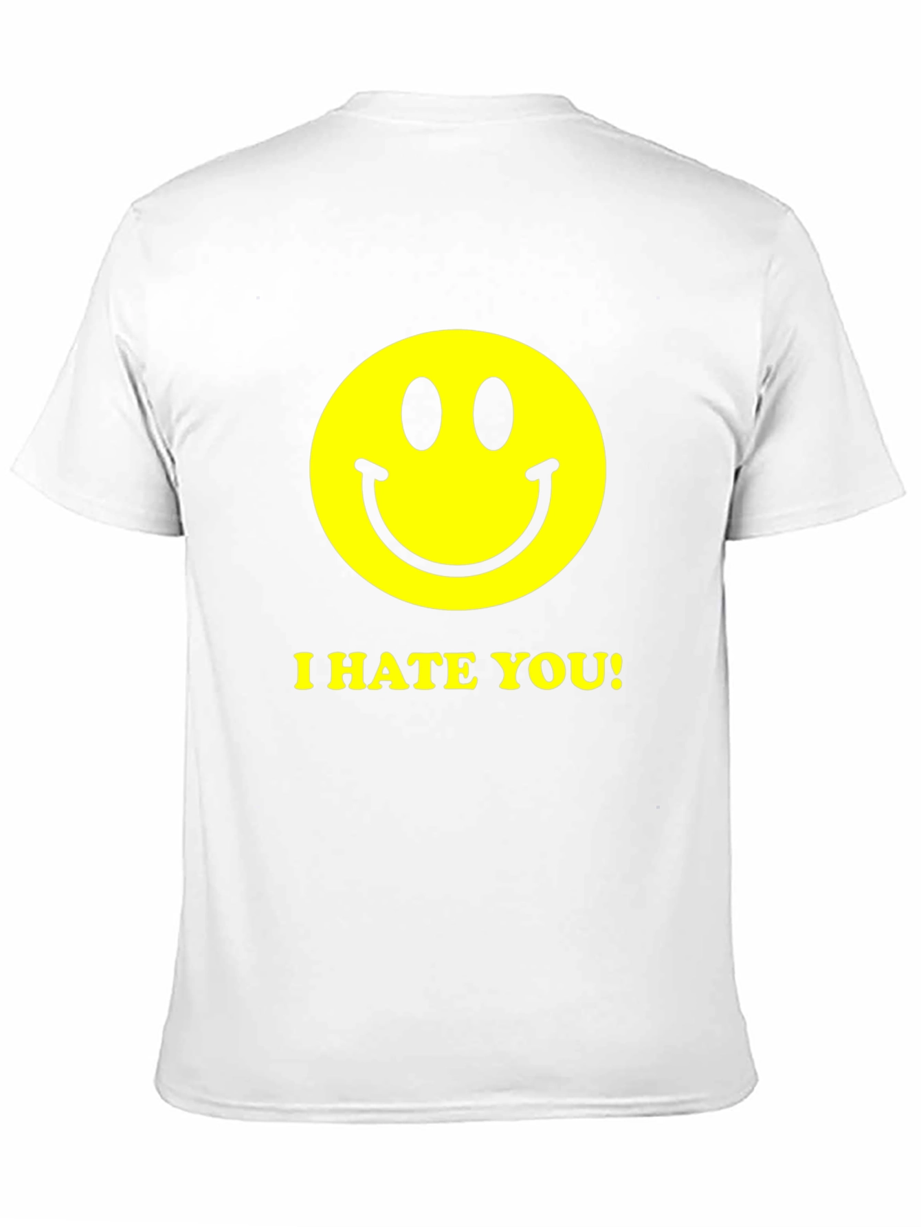 I Hate You Smiley Face Graphic T-Shirt