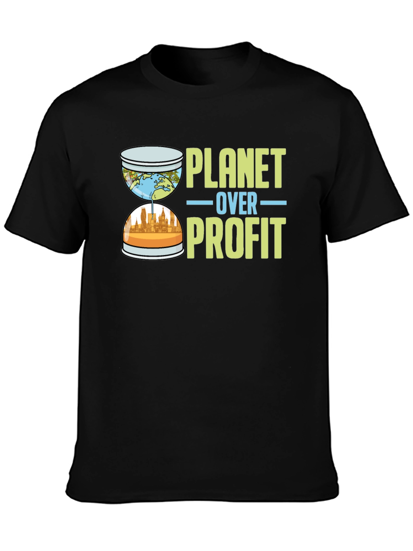 Planet Over Profit Graphic Tee - Eco-Conscious Apparel