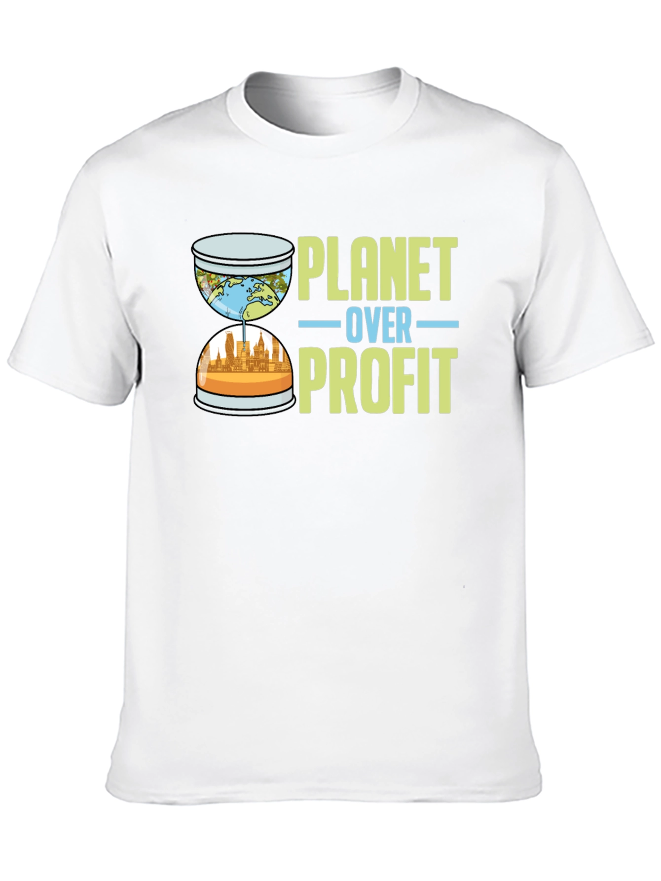 Planet Over Profit Graphic Tee - Eco-Conscious Apparel