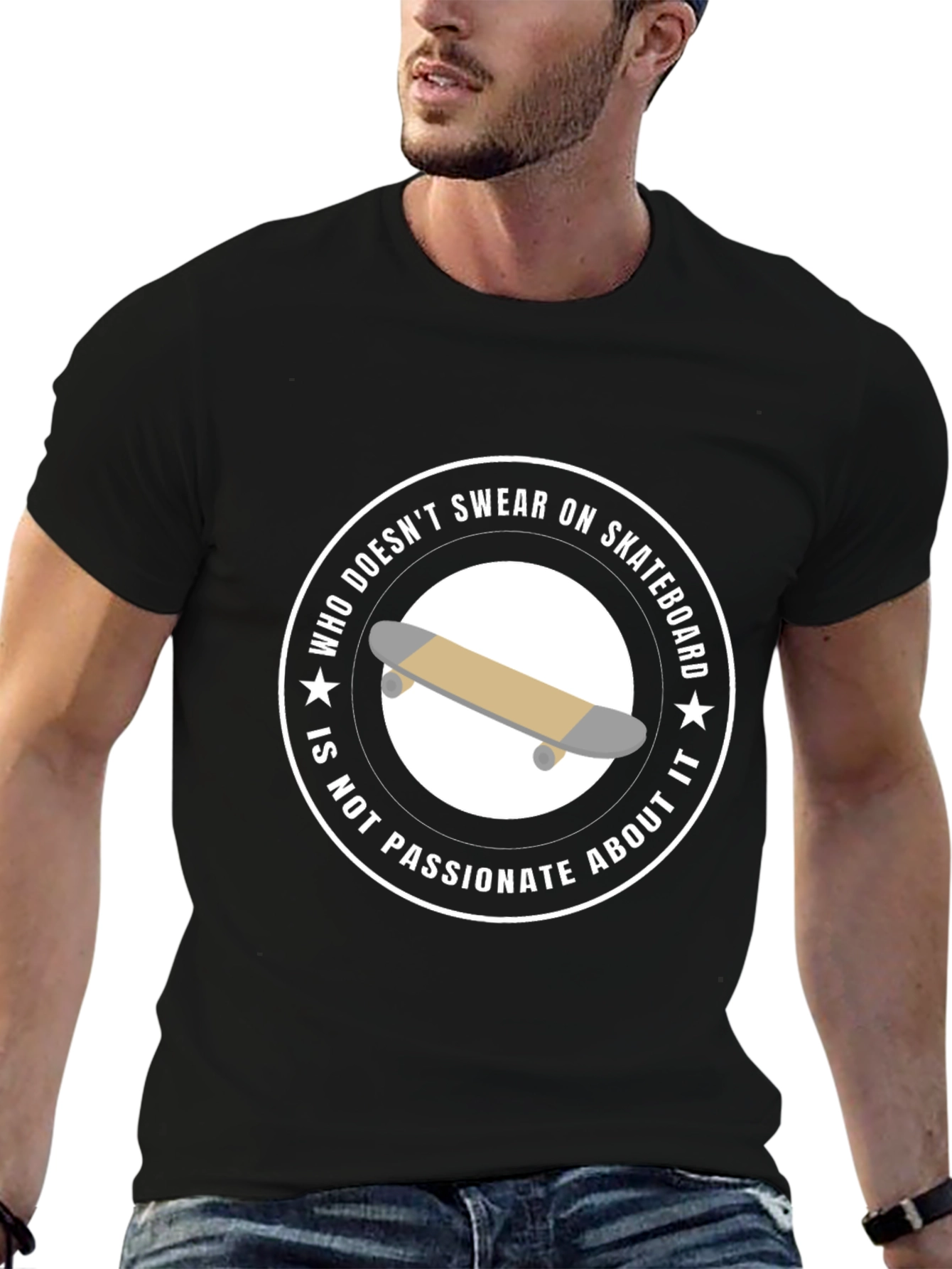 Skateboard Passion T-Shirt - Unisex Black Tee