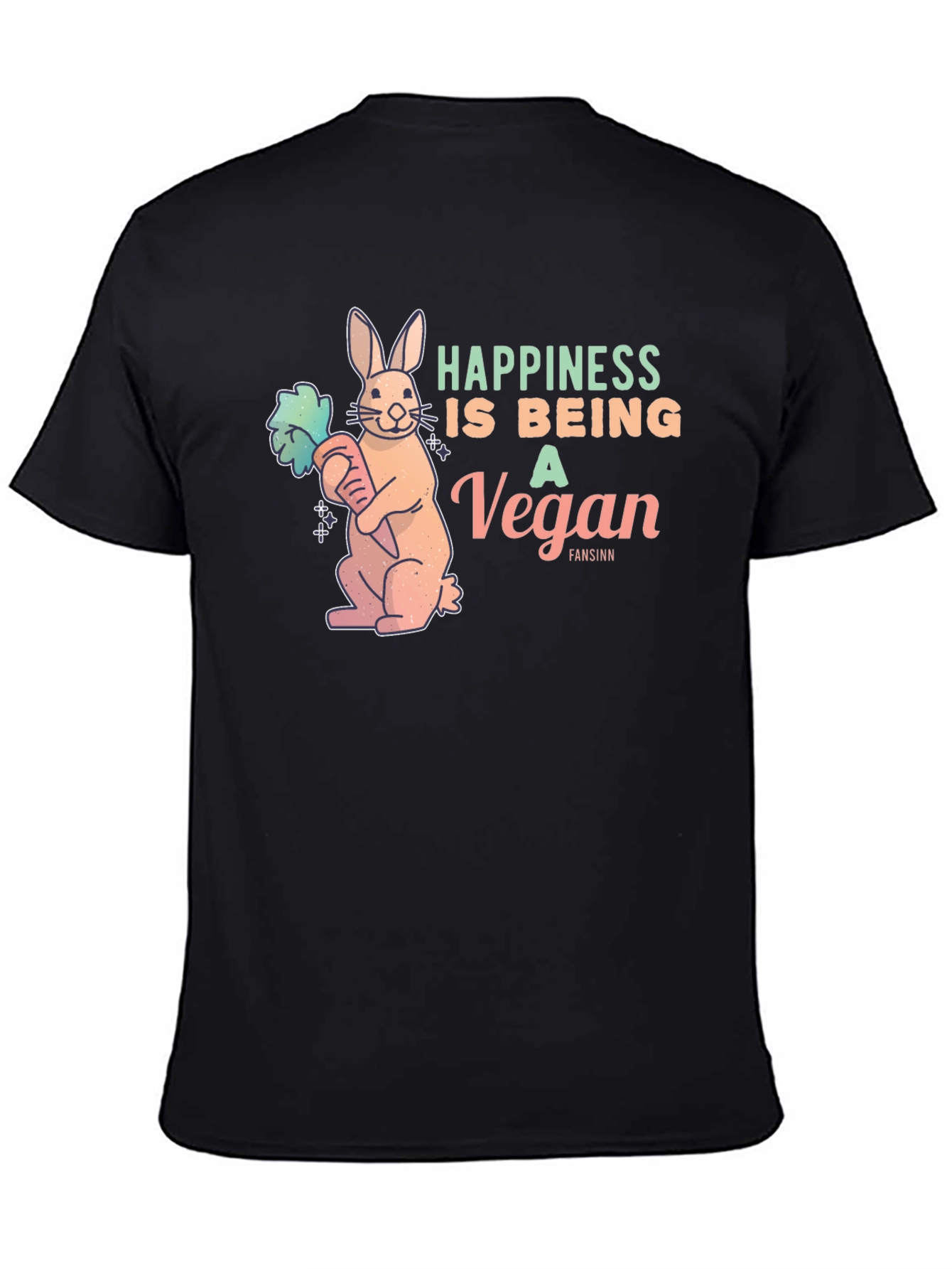 Vegan Rabbit Graphic T-Shirt