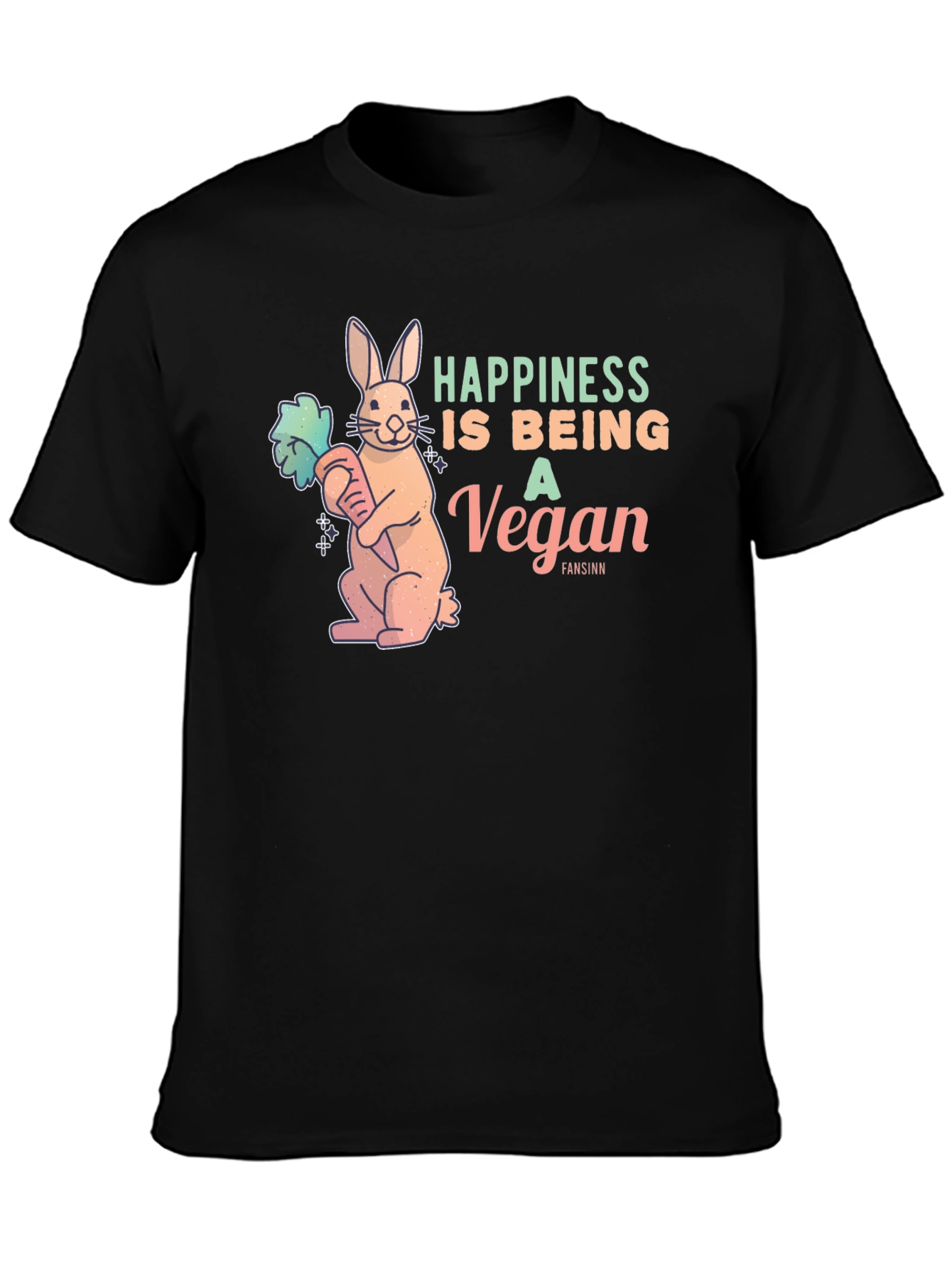 Vegan Rabbit Graphic T-Shirt
