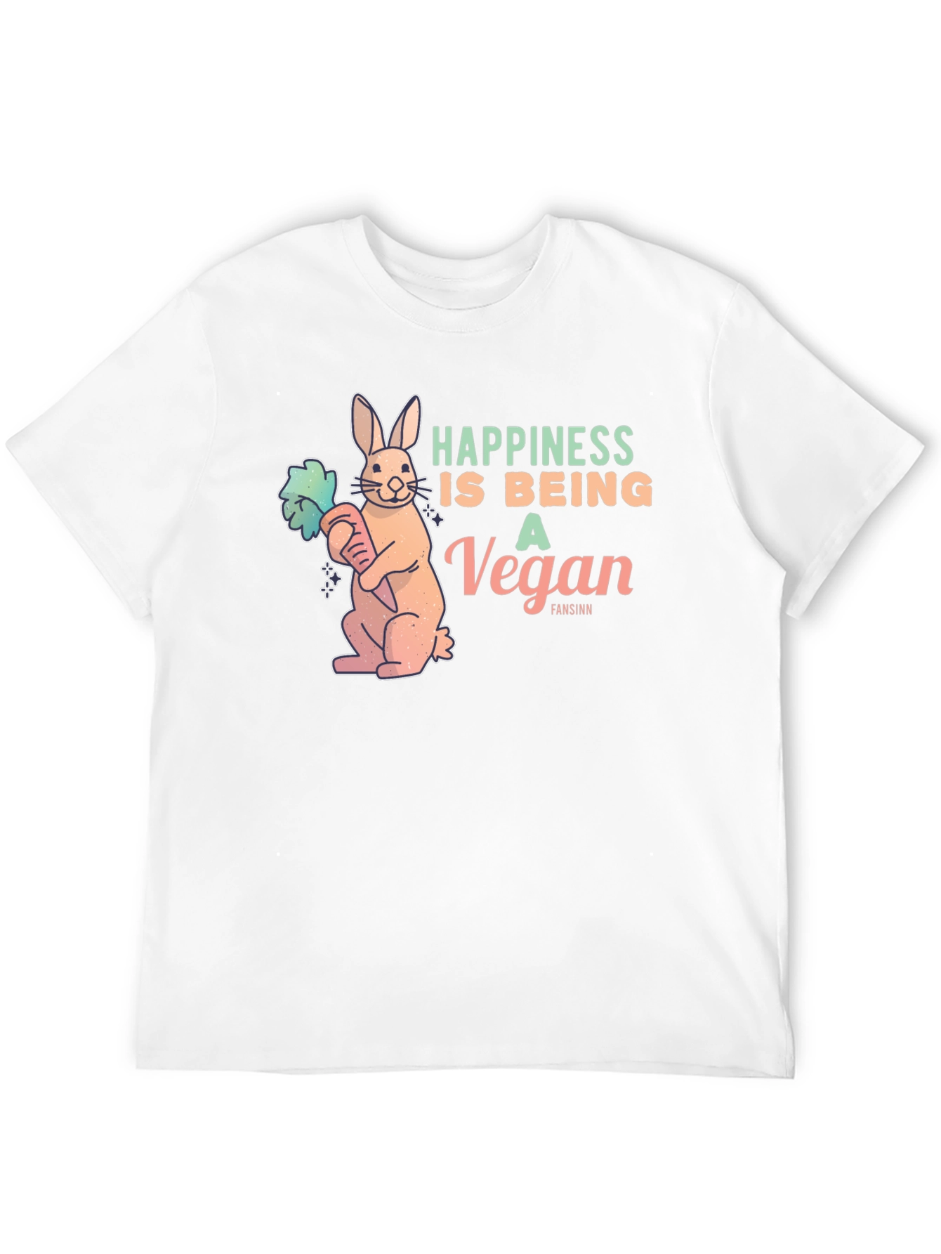 Vegan Rabbit Graphic T-Shirt