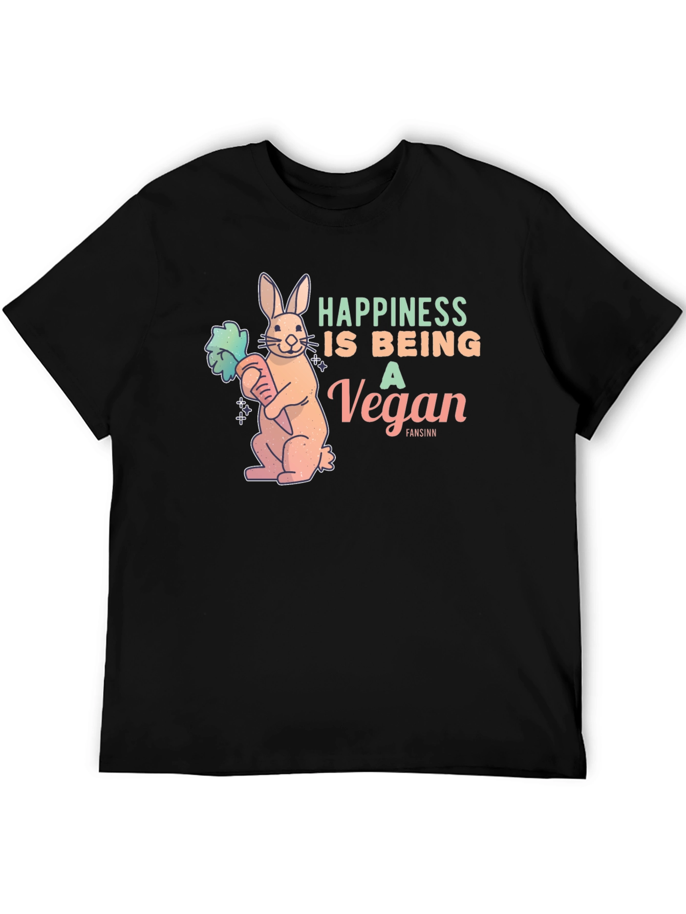 Vegan Rabbit Graphic T-Shirt