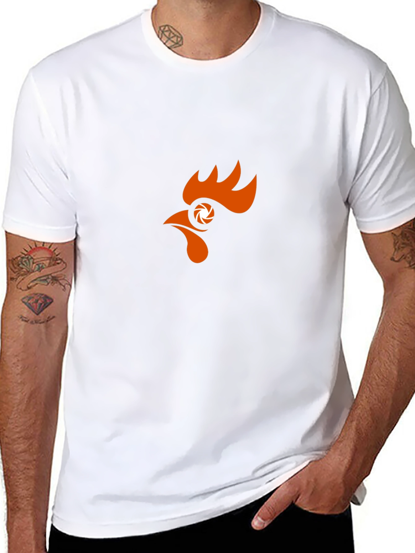 Cool Chicken Camera Lens T-Shirt