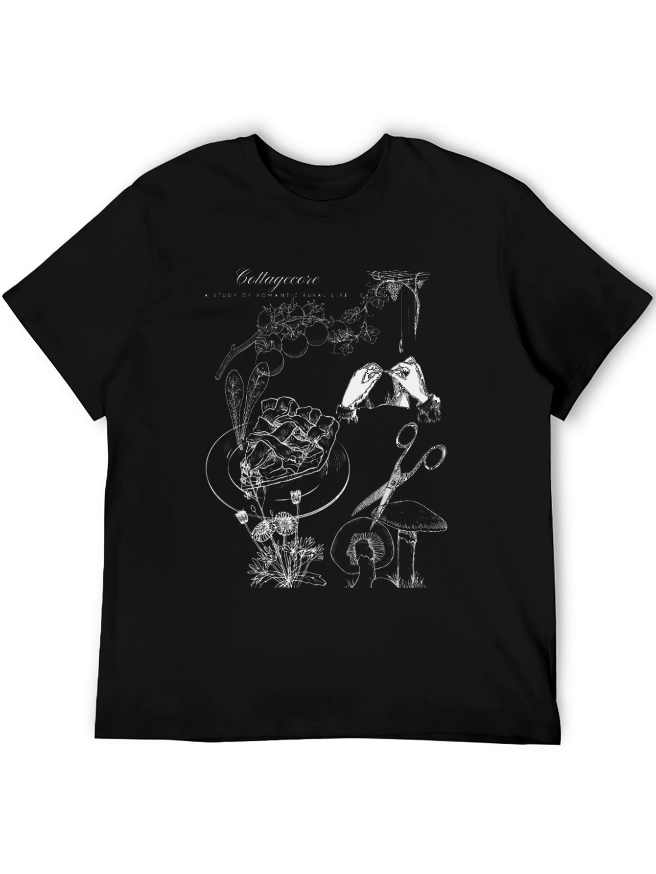 Artistic Collagecore T-Shirt - Black