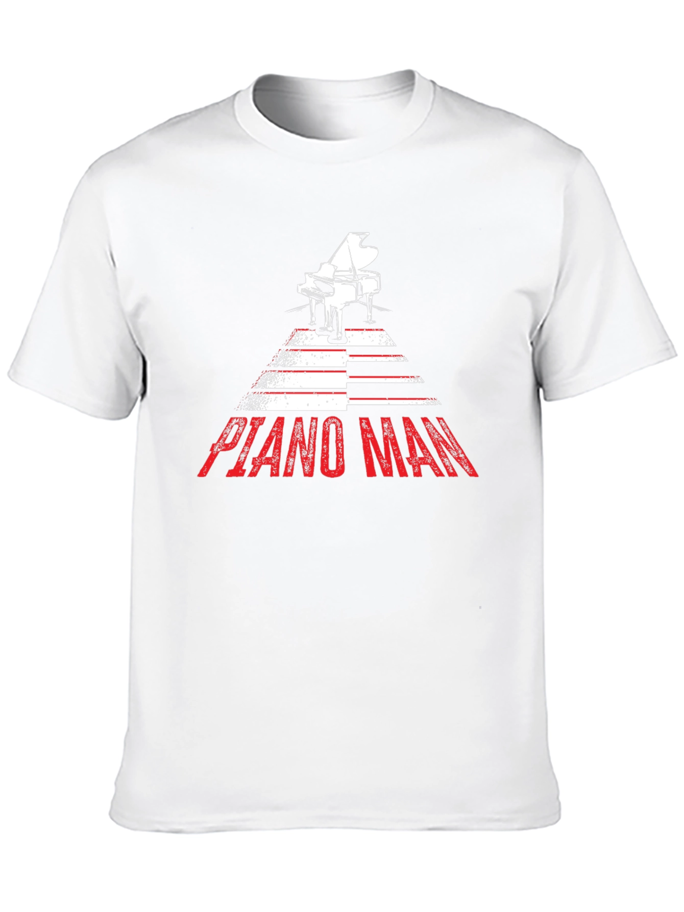 Piano Man Graphic Tee - Music Lover Shirt