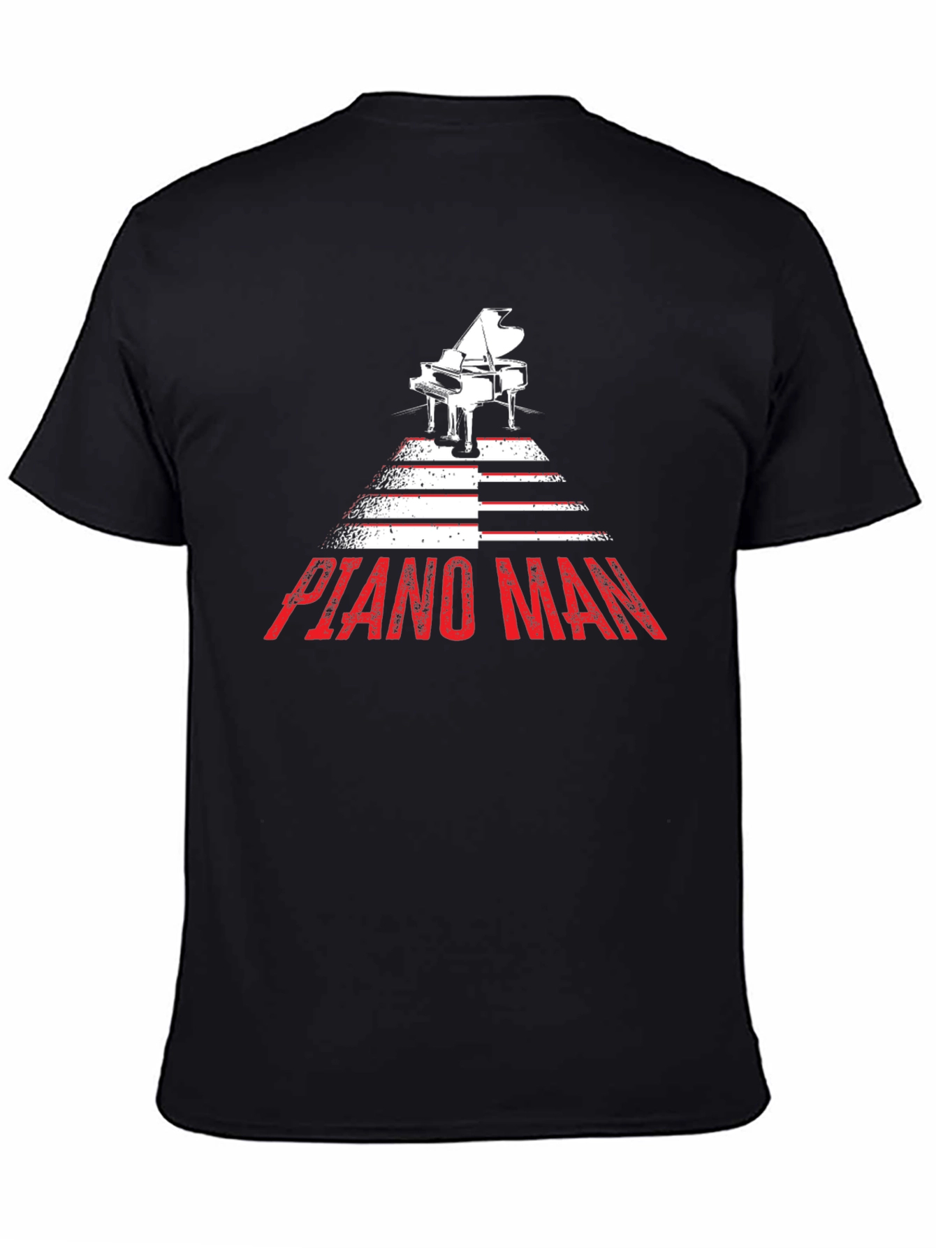 Piano Man Graphic Tee - Music Lover Shirt