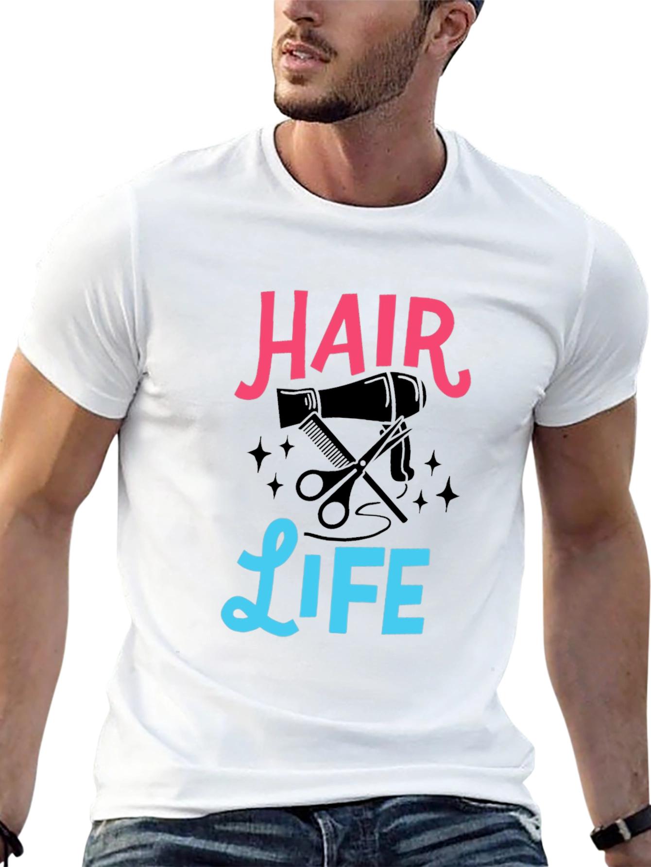Hair Life T-Shirt - Barber Stylist Tee