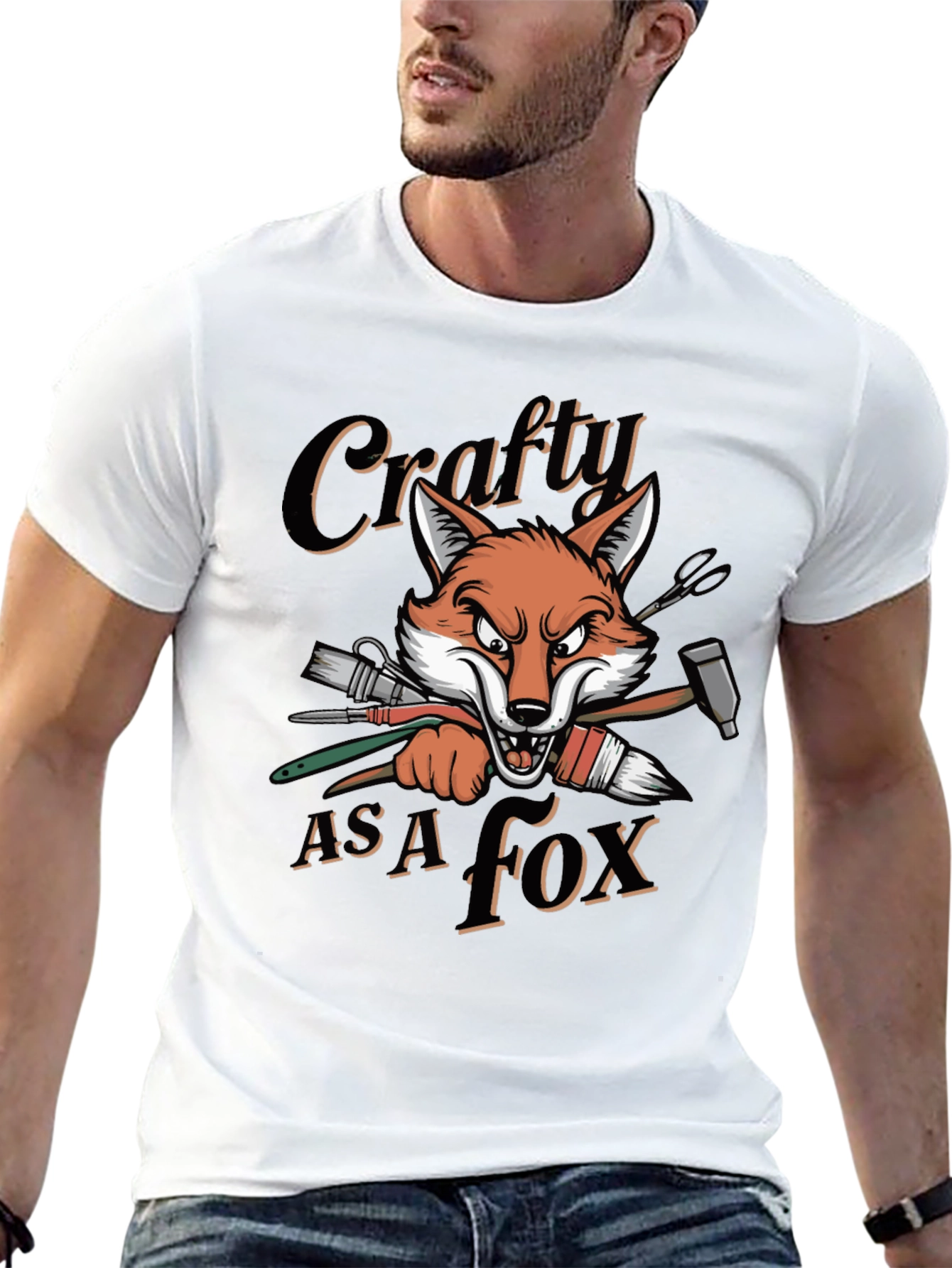 Crafty As A Fox Graphic T-Shirt