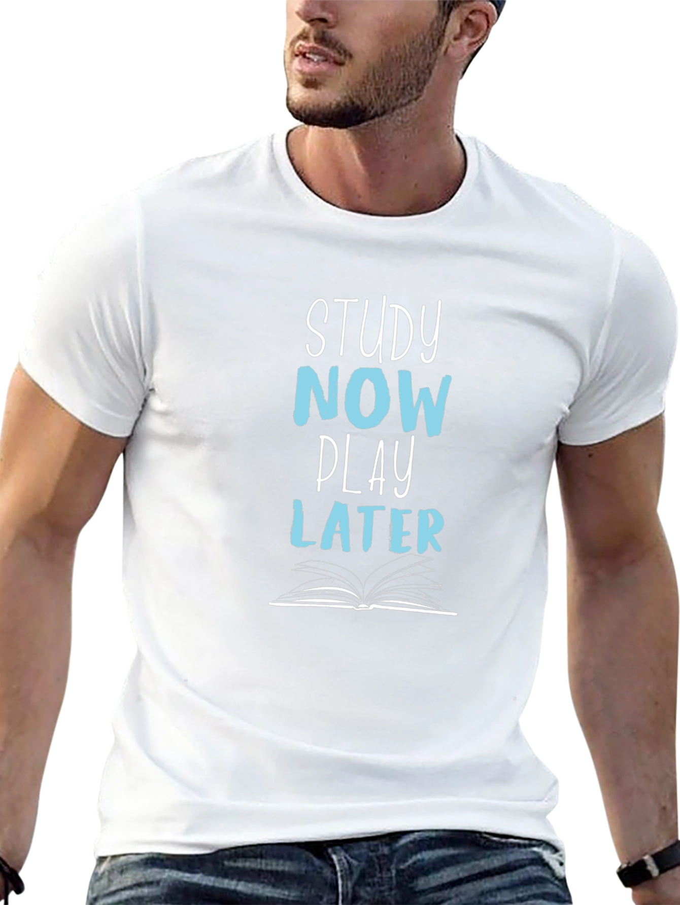 Study Now Play Later Graphic Tee