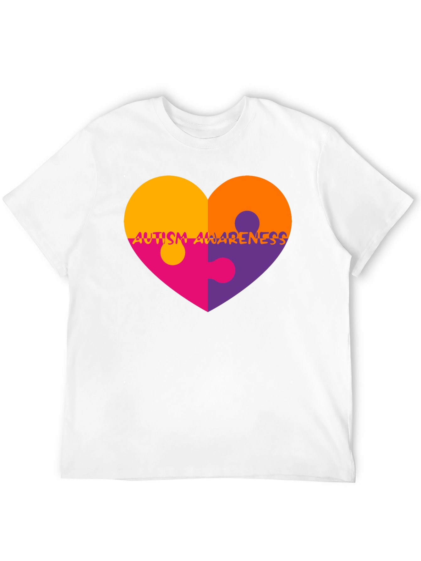 Autism Awareness Heart Puzzle T-Shirt