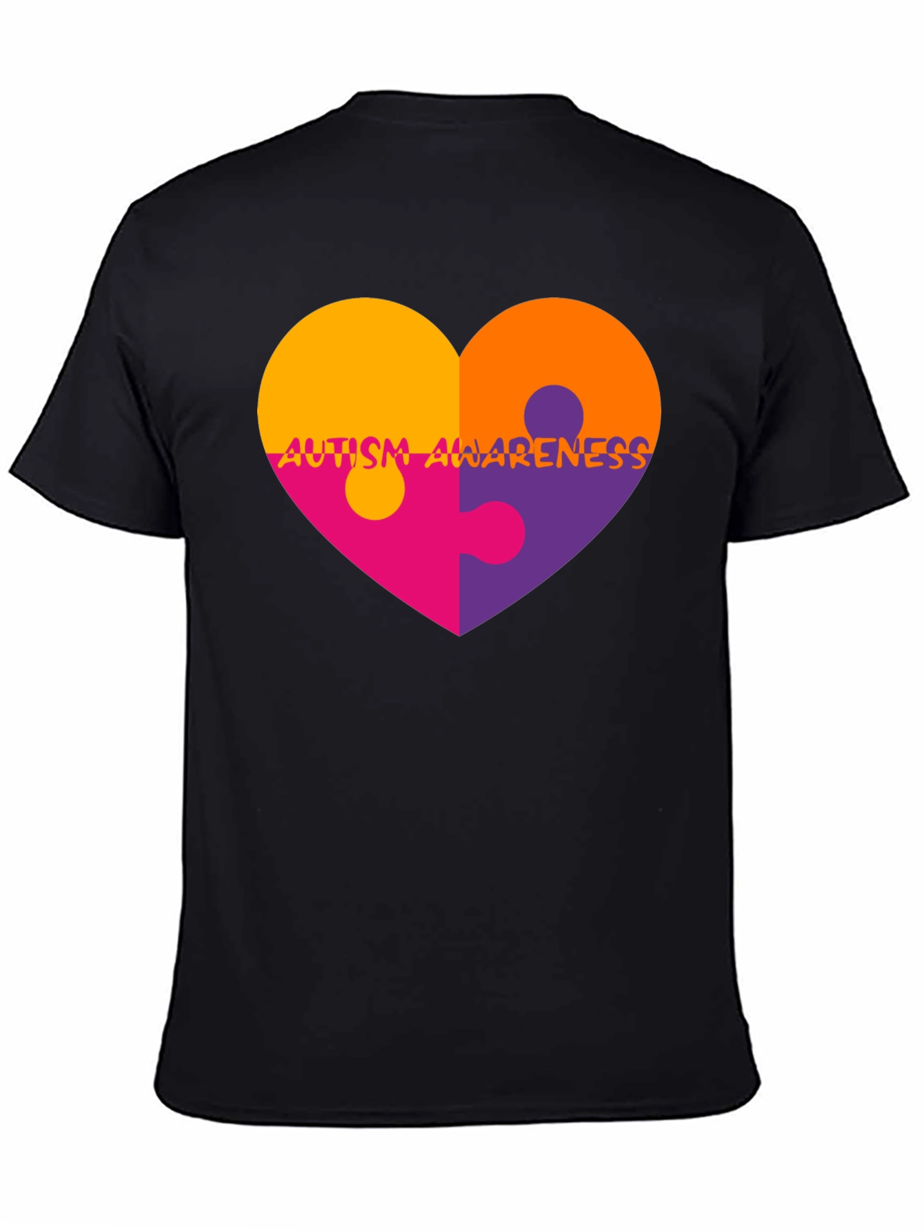 Autism Awareness Heart Puzzle T-Shirt