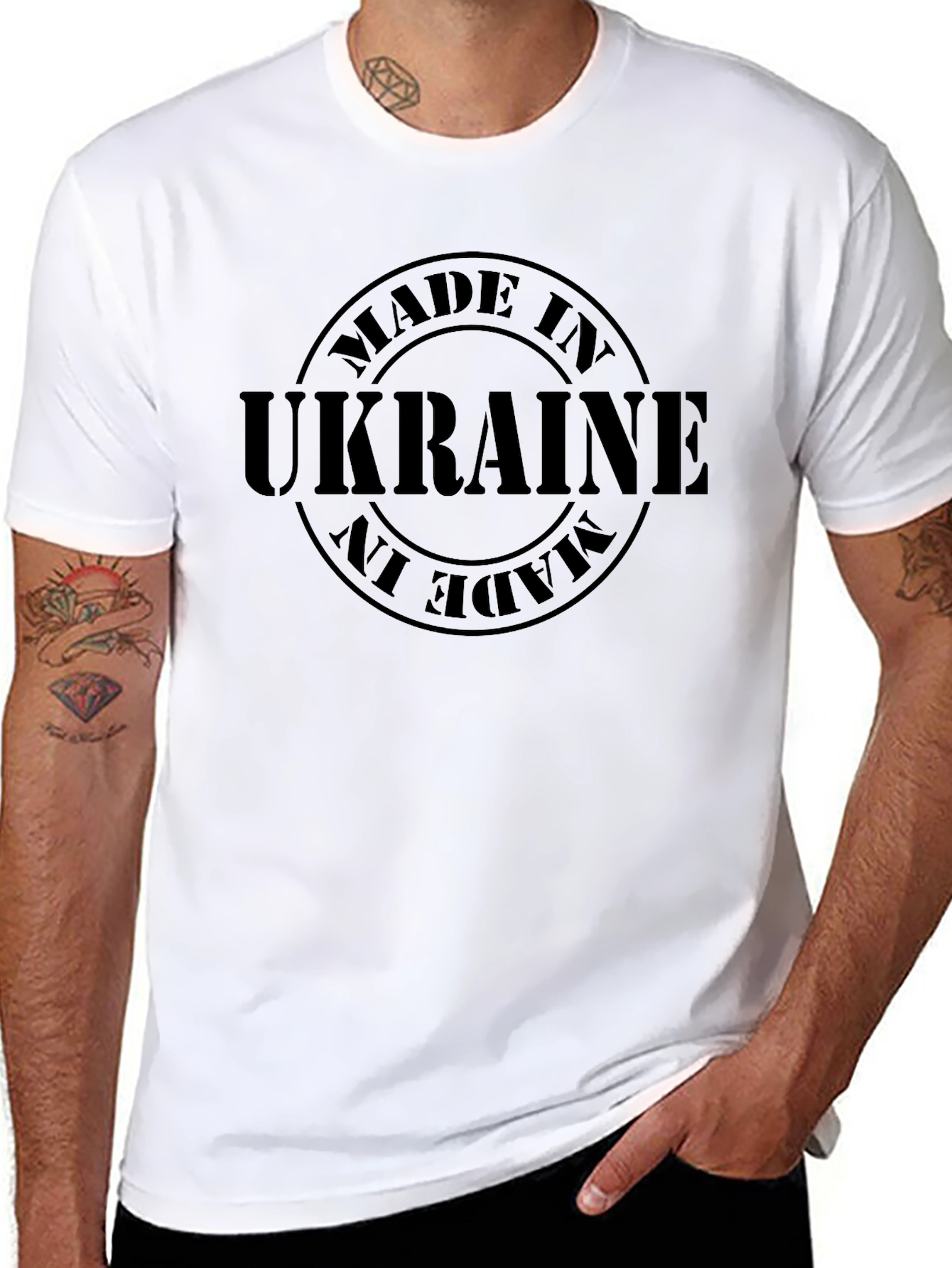 Made in Ukraine T-Shirt - Solid Black