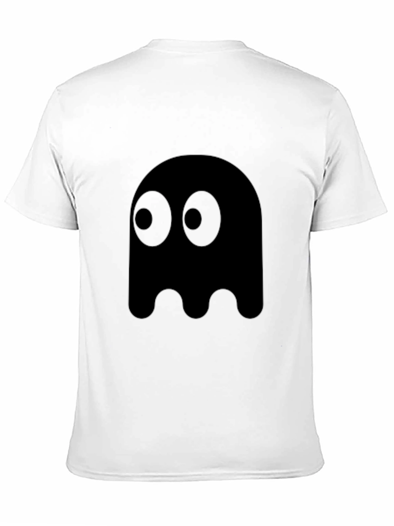 Pac-Man Ghost Graphic Tee - Black Cotton Blend