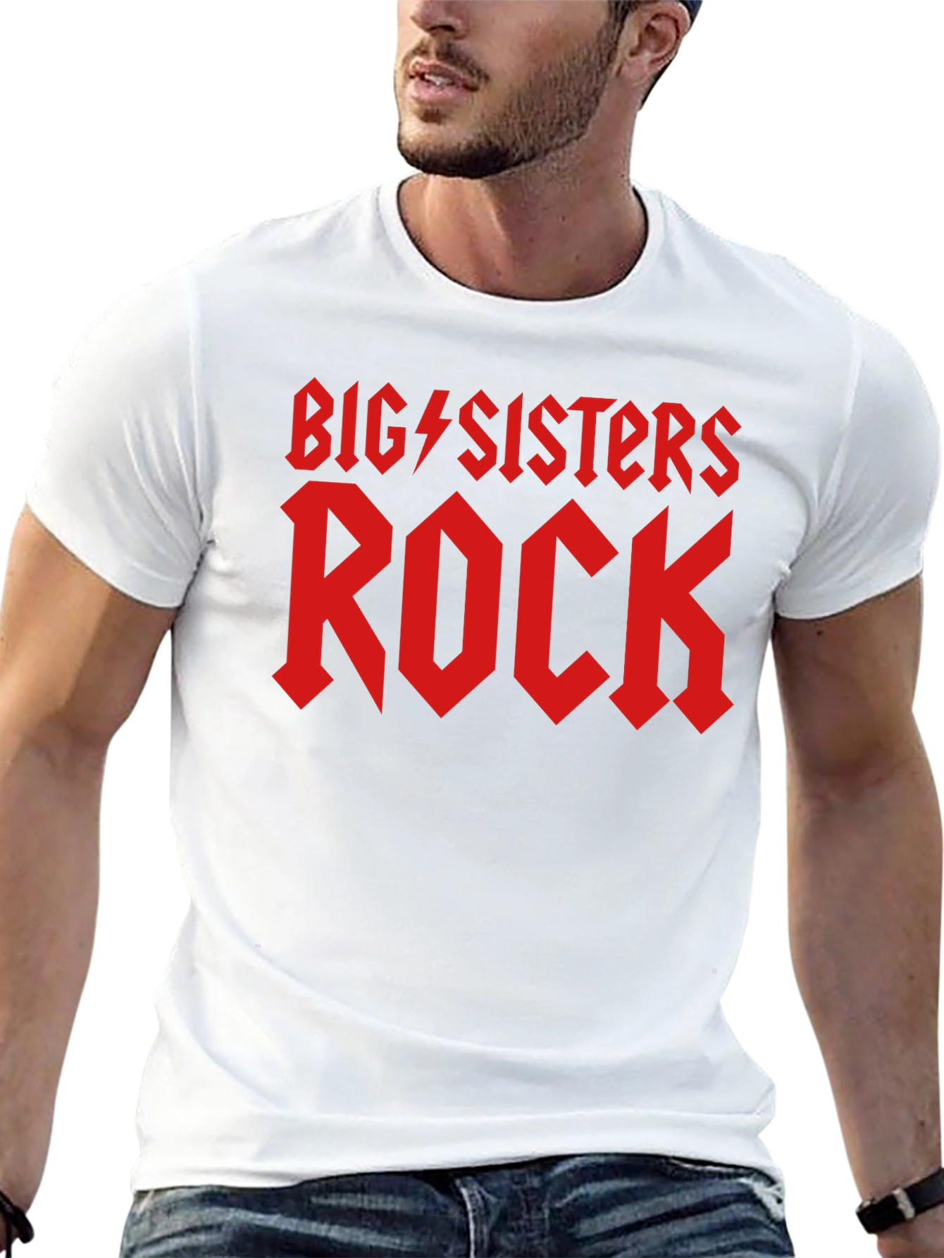 Big Sisters Rock Black T-Shirt