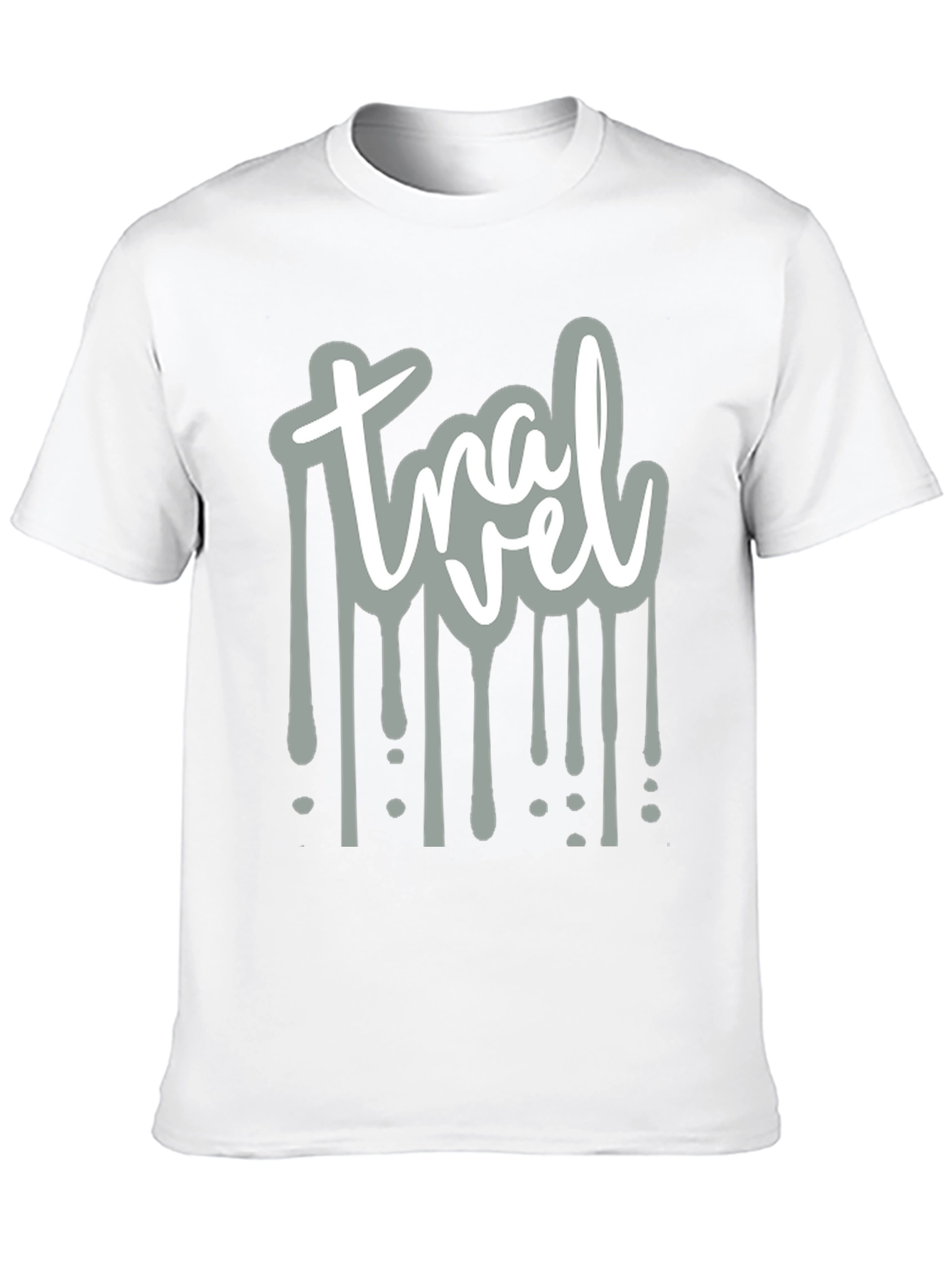 Travel Drip Graphic Tee - Mens Black T-Shirt