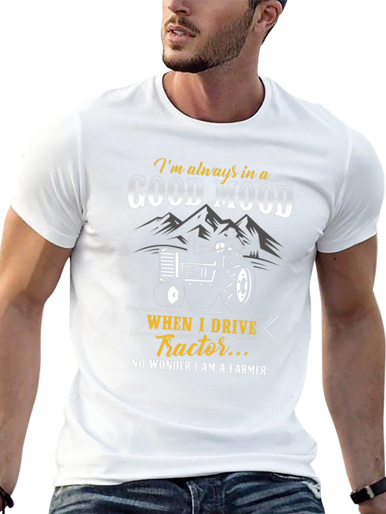 Good Mood Tractor Farmer T-Shirt
