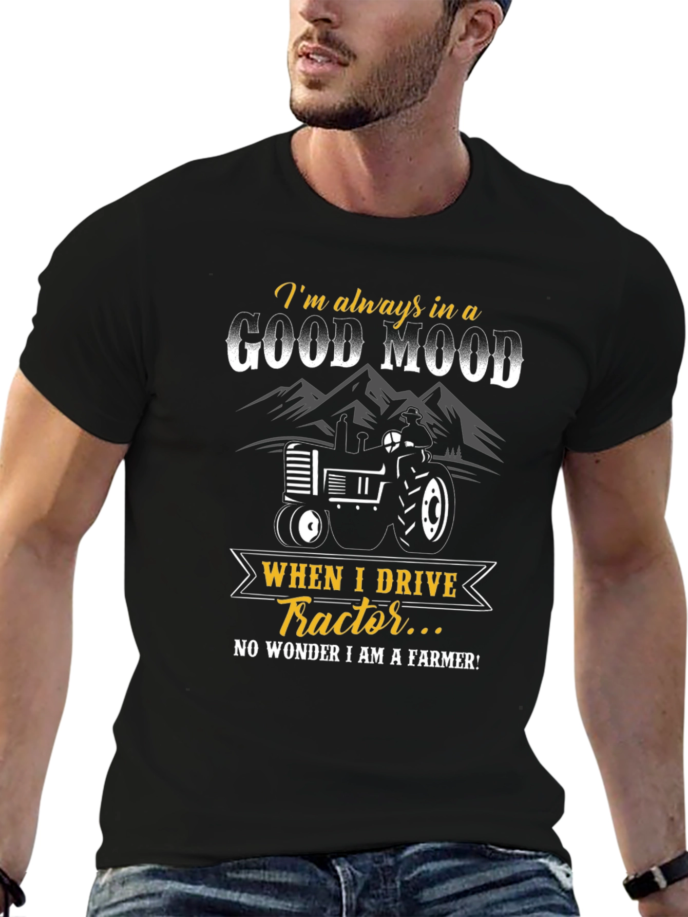 Good Mood Tractor Farmer T-Shirt