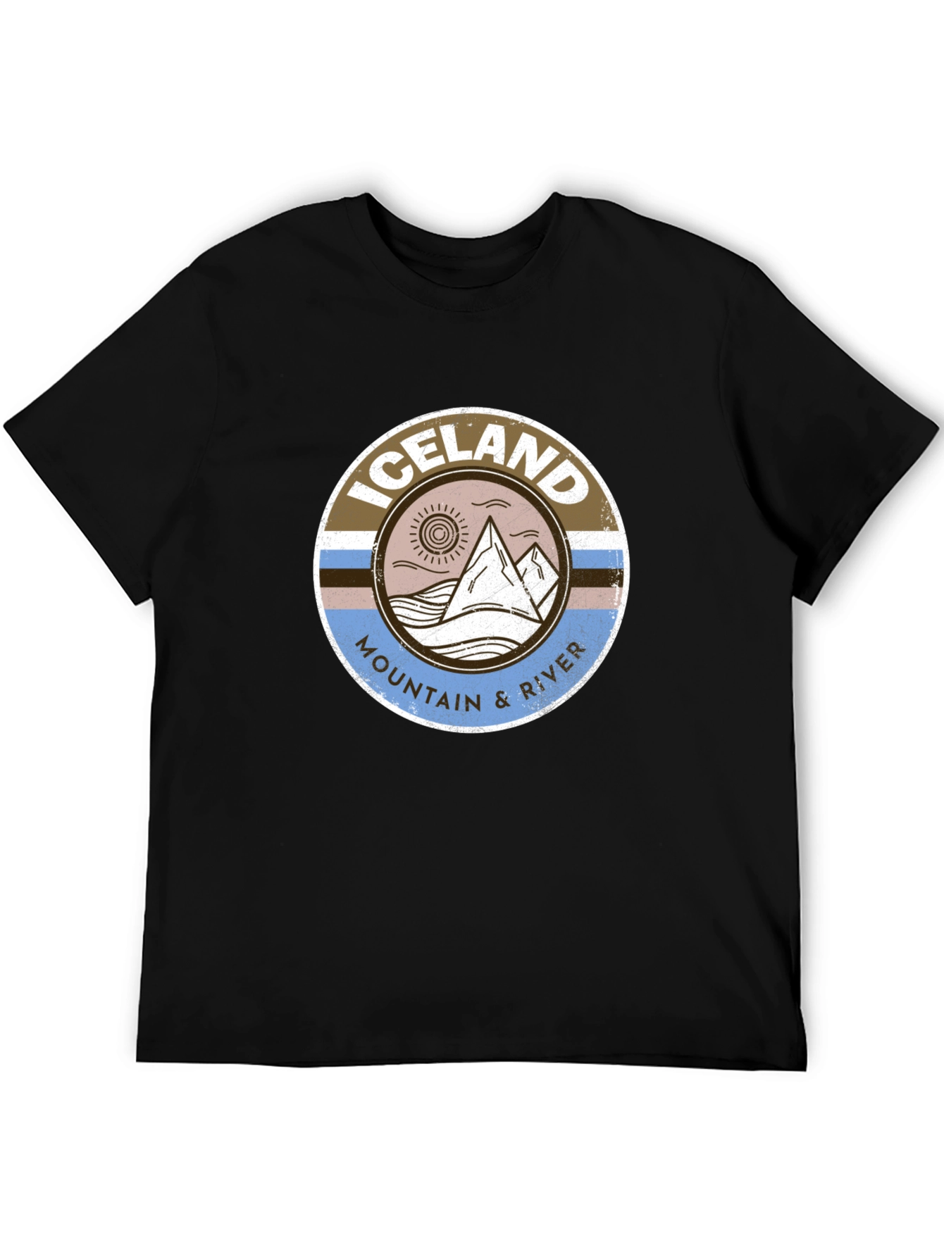 Iceland Mountain & River Graphic Tee