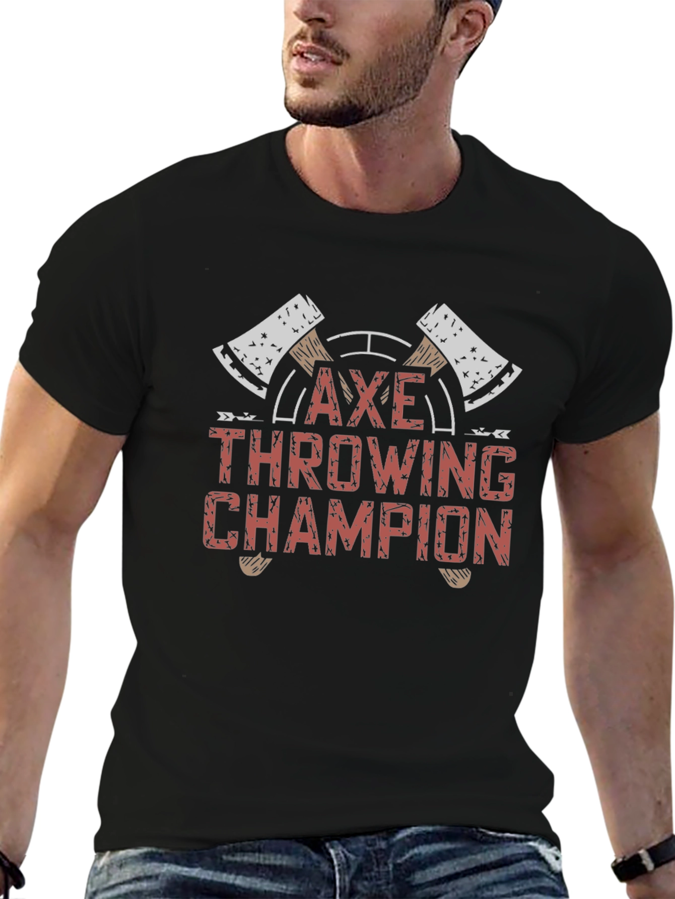 Axe Throwing Champion Black T-Shirt