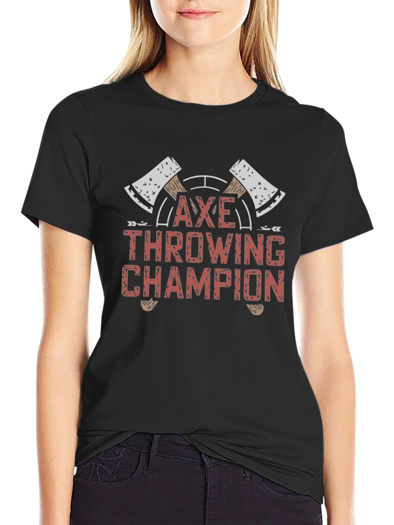 Axe Throwing Champion Black T-Shirt