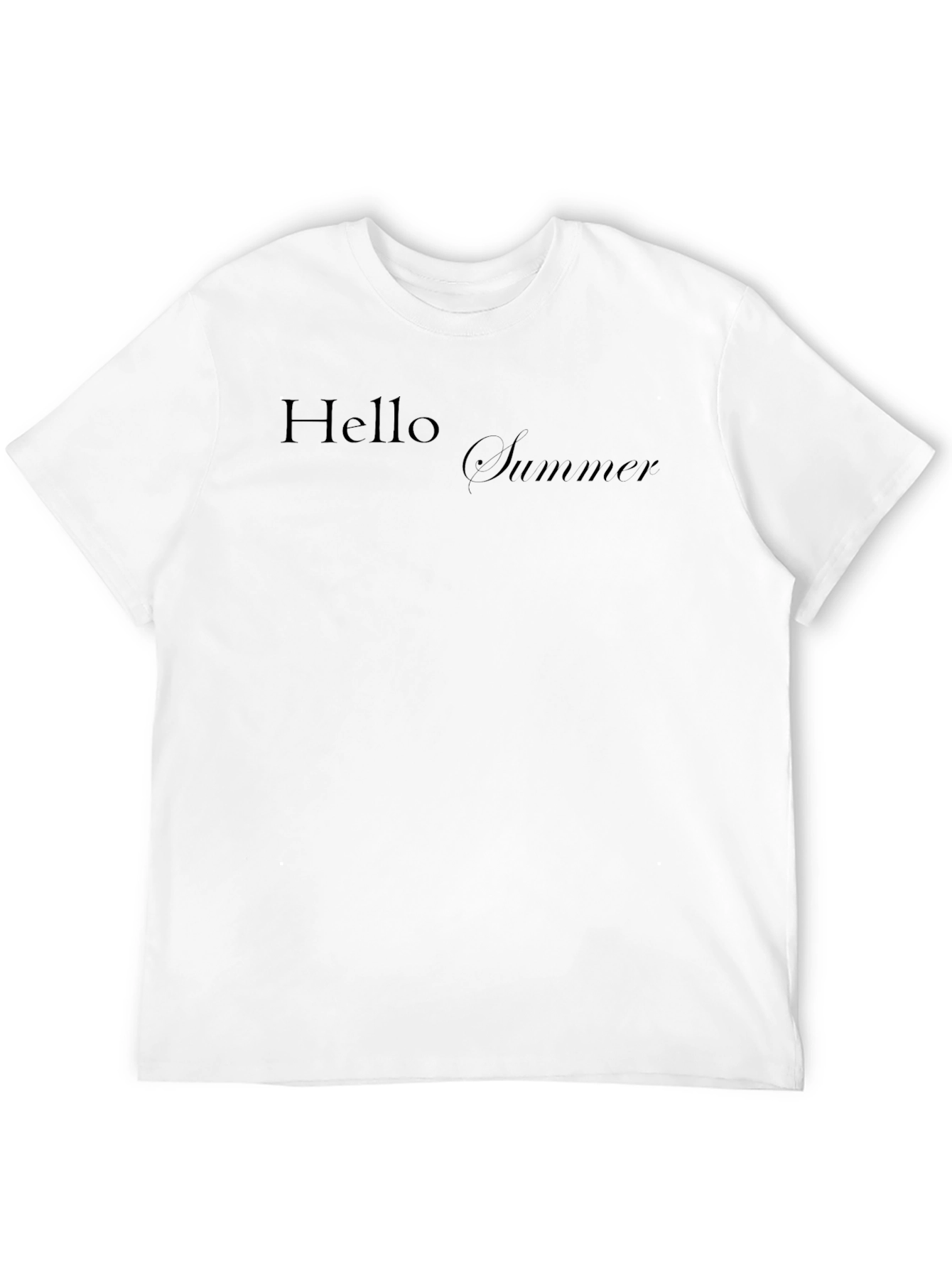 Hello Summer Black T-Shirt