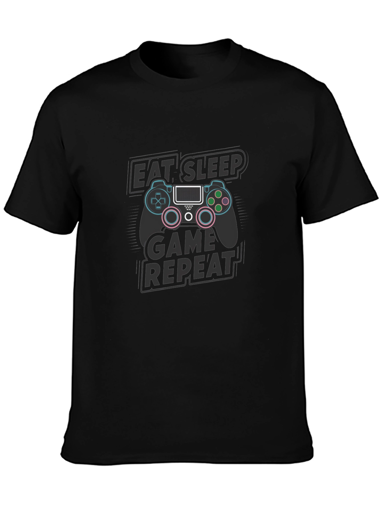 Eat Sleep Game Repeat T-Shirt - Gamer Style Tee