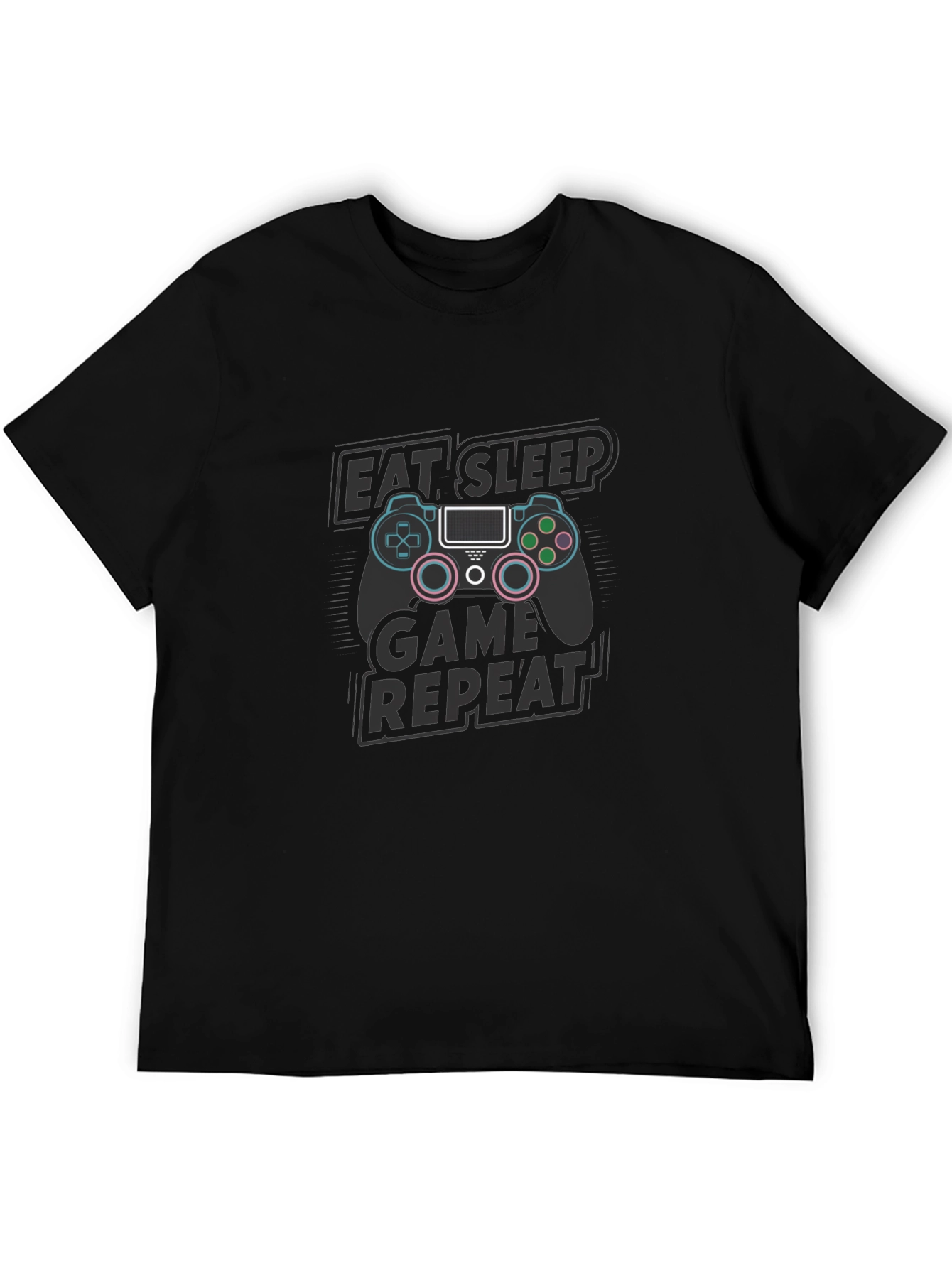 Eat Sleep Game Repeat T-Shirt - Gamer Style Tee