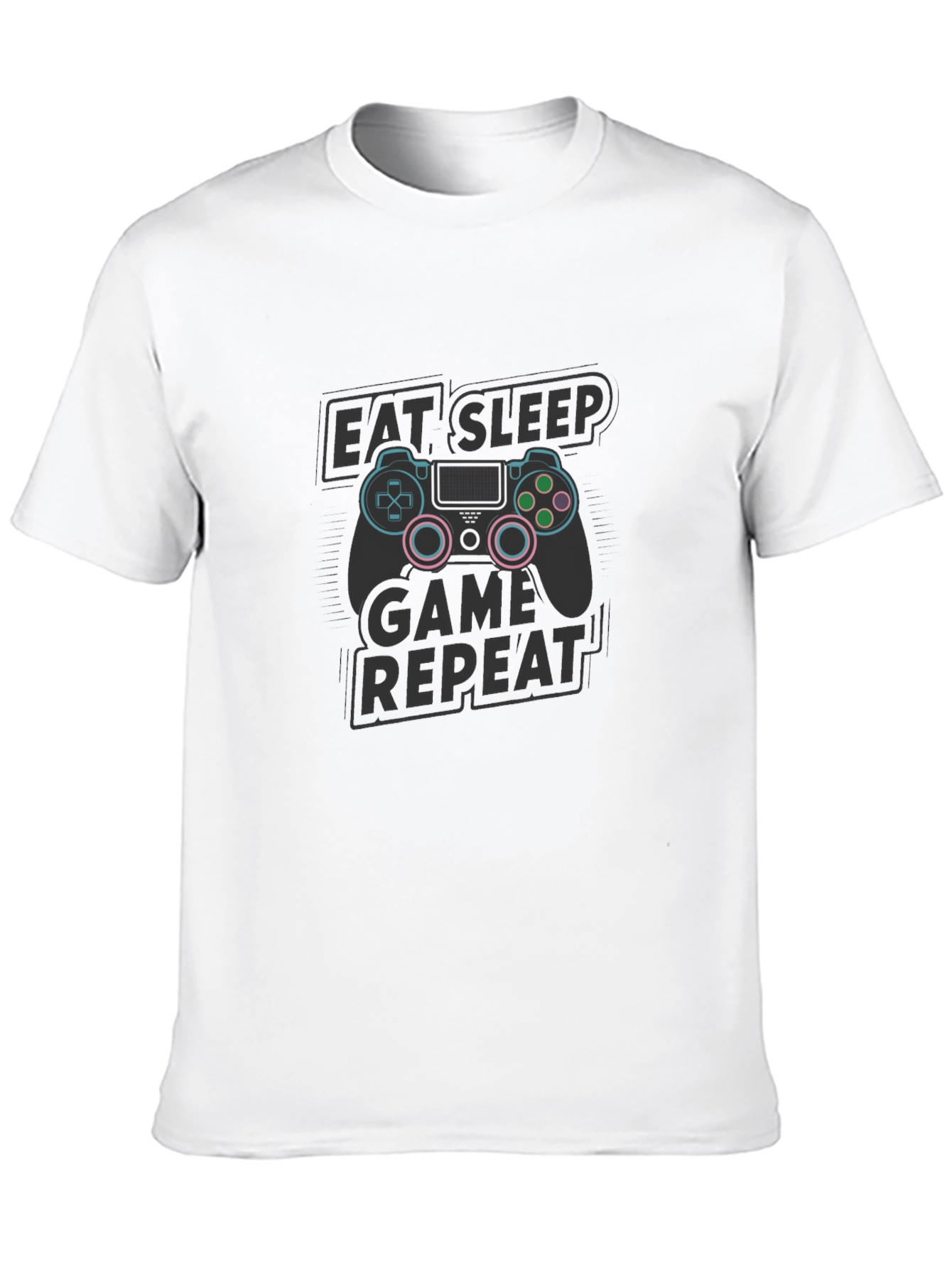 Eat Sleep Game Repeat T-Shirt - Gamer Style Tee