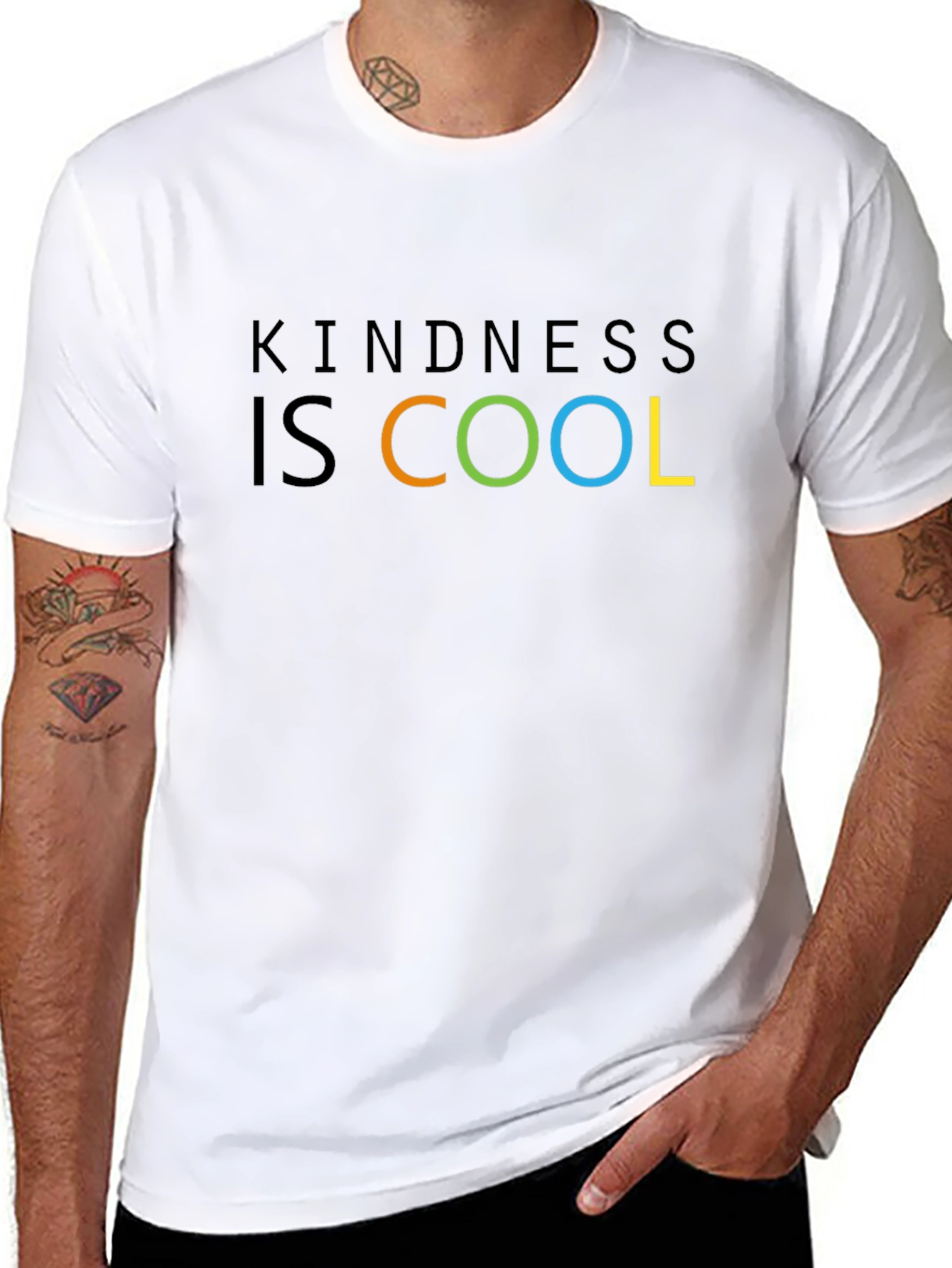 Kindness is Cool Graphic Tee - Black