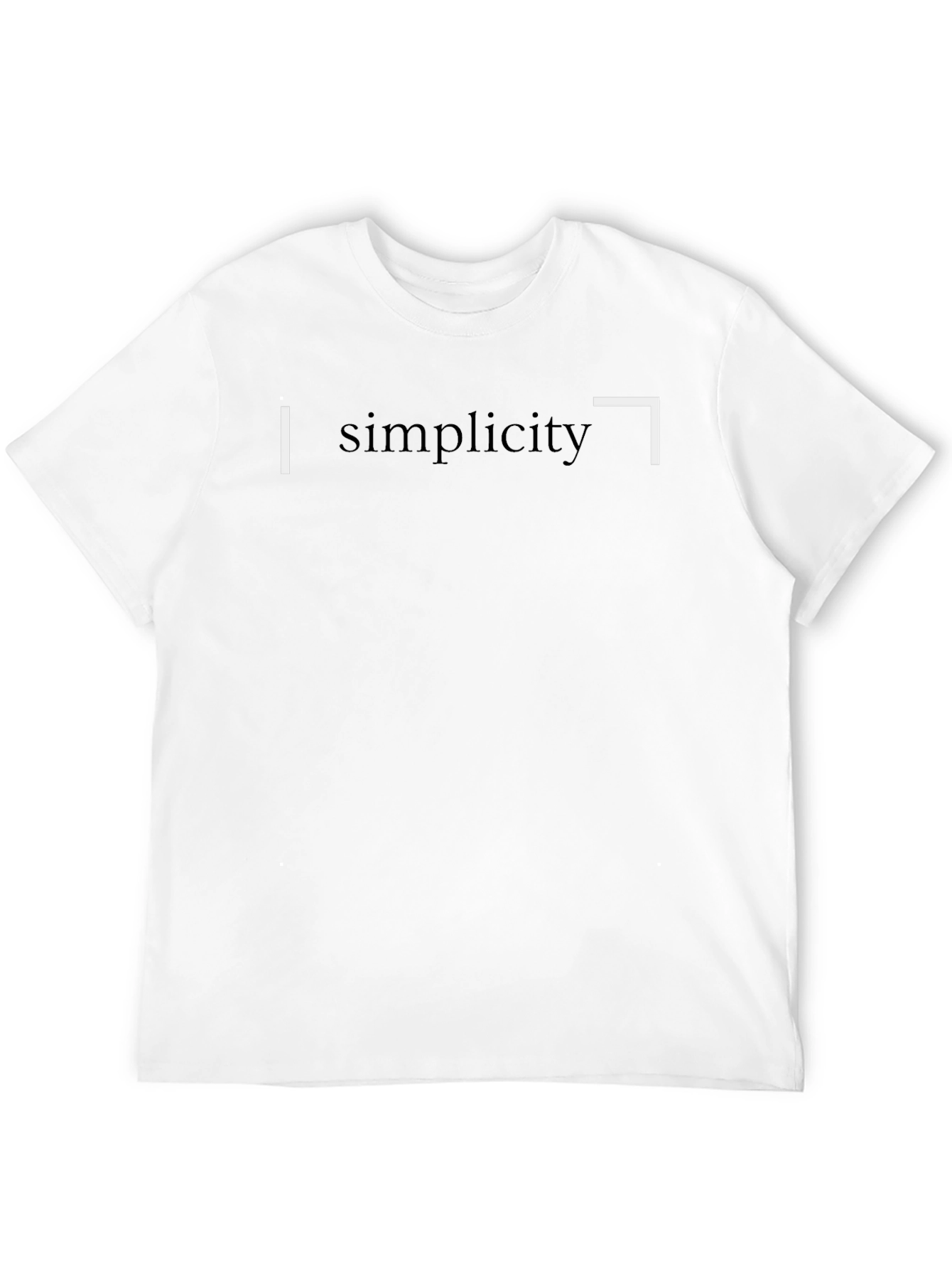Minimalist Simplicity Graphic Black T-Shirt