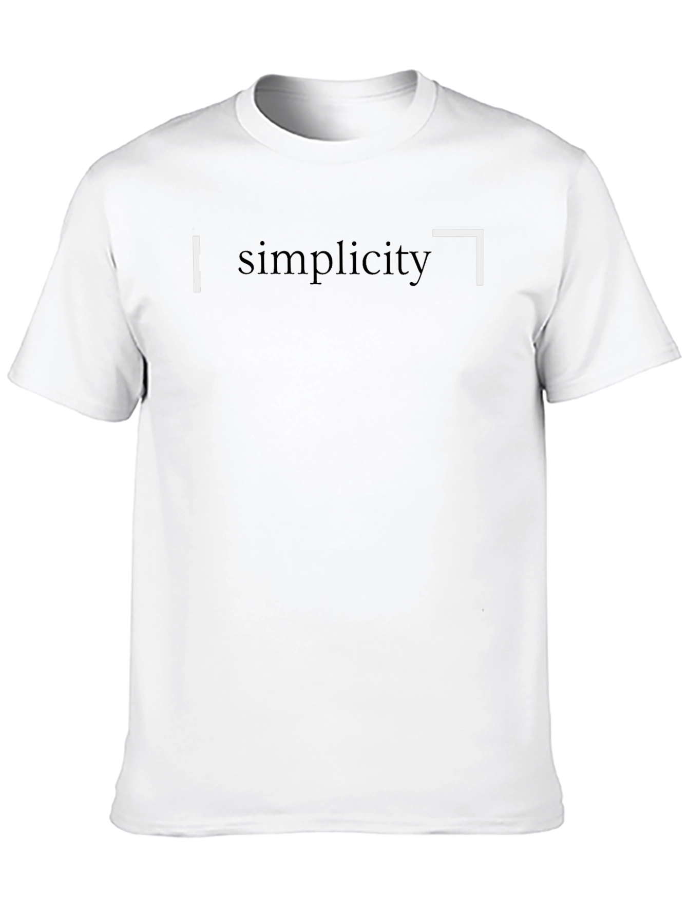 Minimalist Simplicity Graphic Black T-Shirt